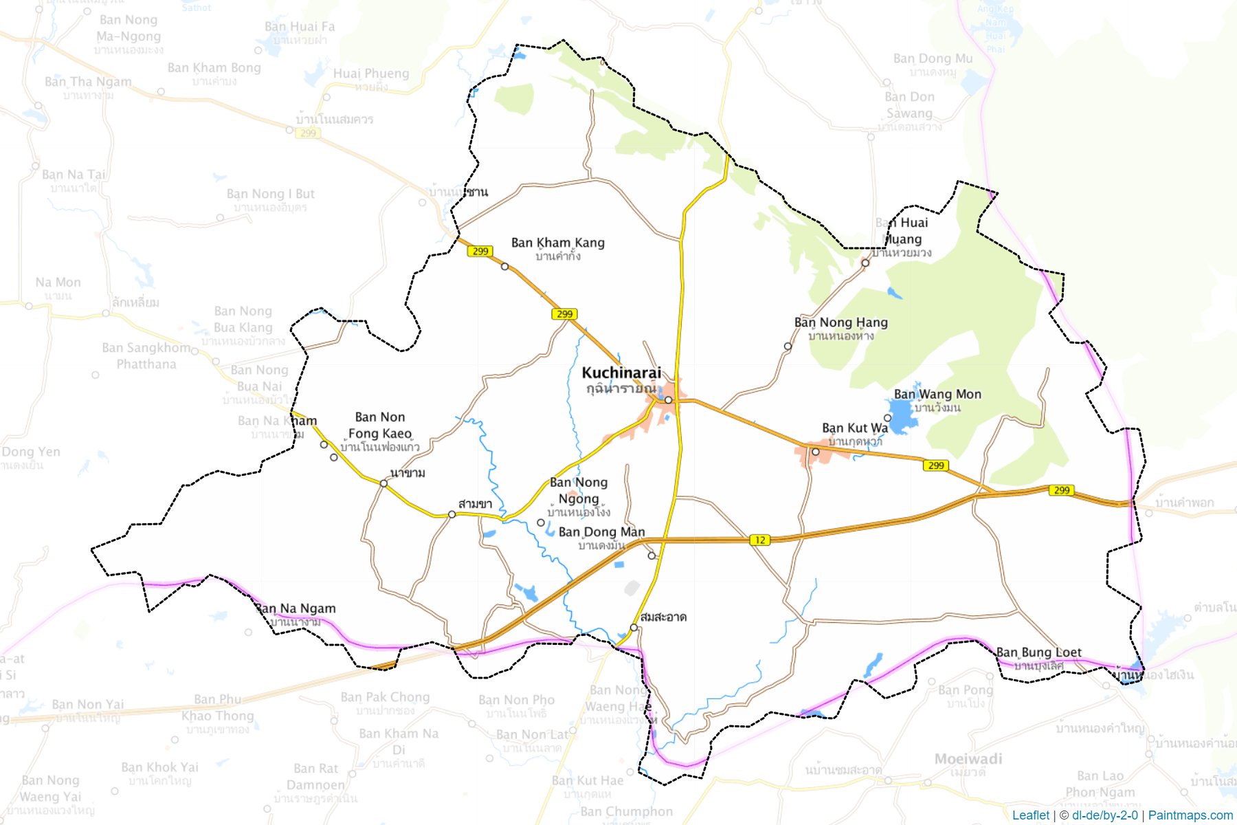 Kuchinarai (Kalasin) Map Cropping Samples-1