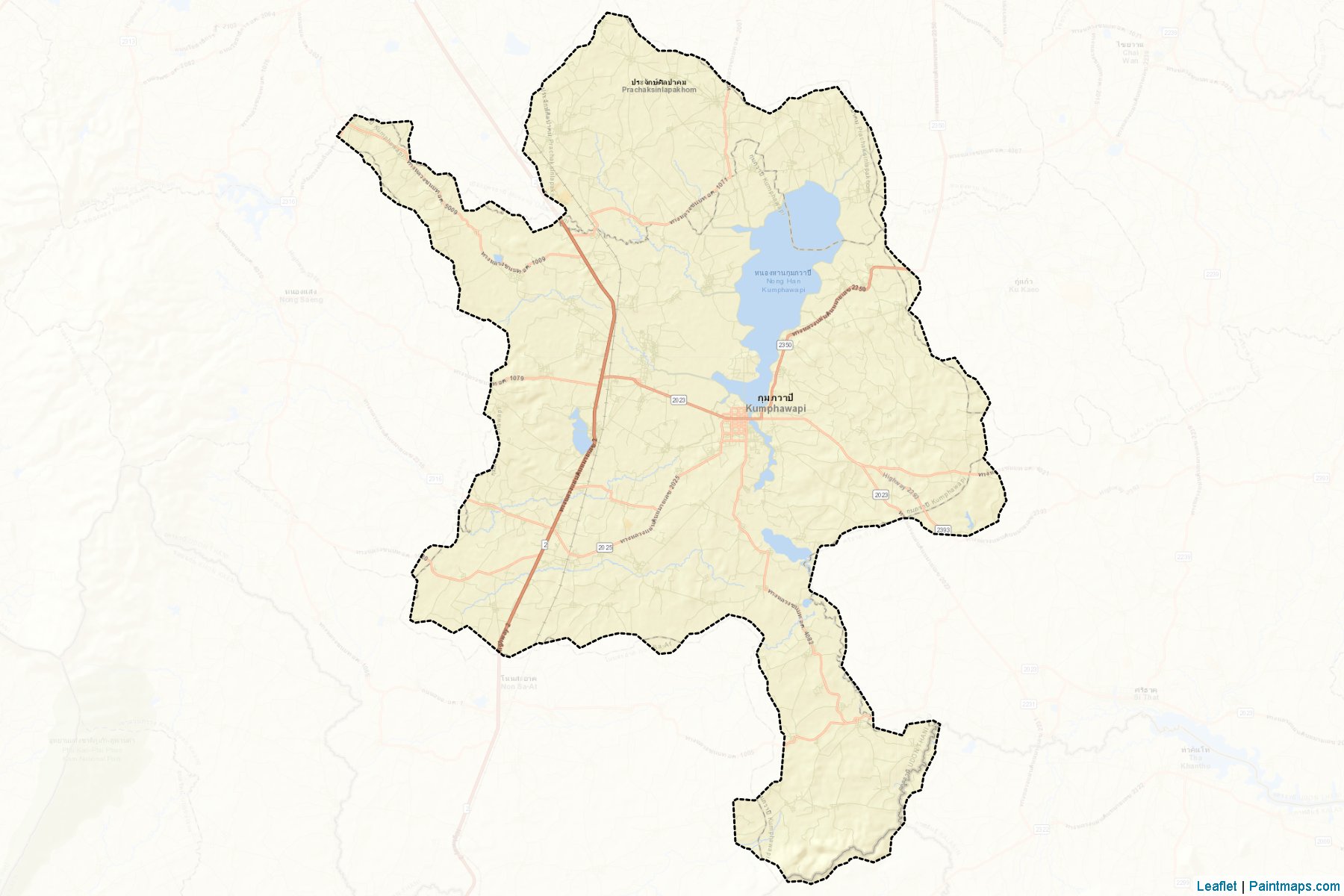 Muestras de recorte de mapas Kumphawapi (Udon Thani)-2