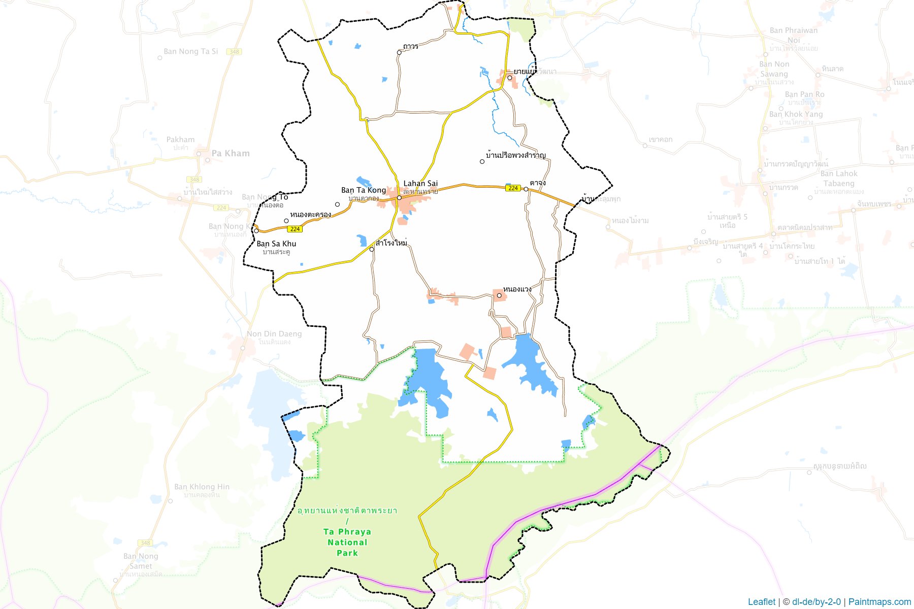 Lahan Sai (Buriram) Map Cropping Samples-1