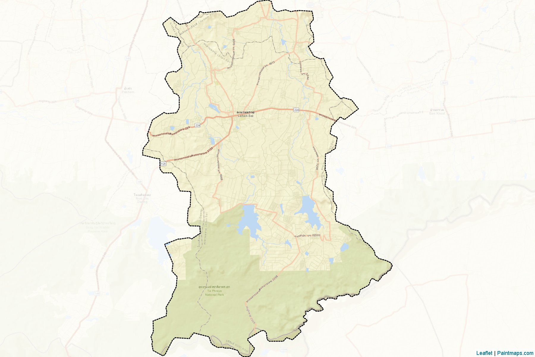 Lahan Sai (Buriram) Map Cropping Samples-2