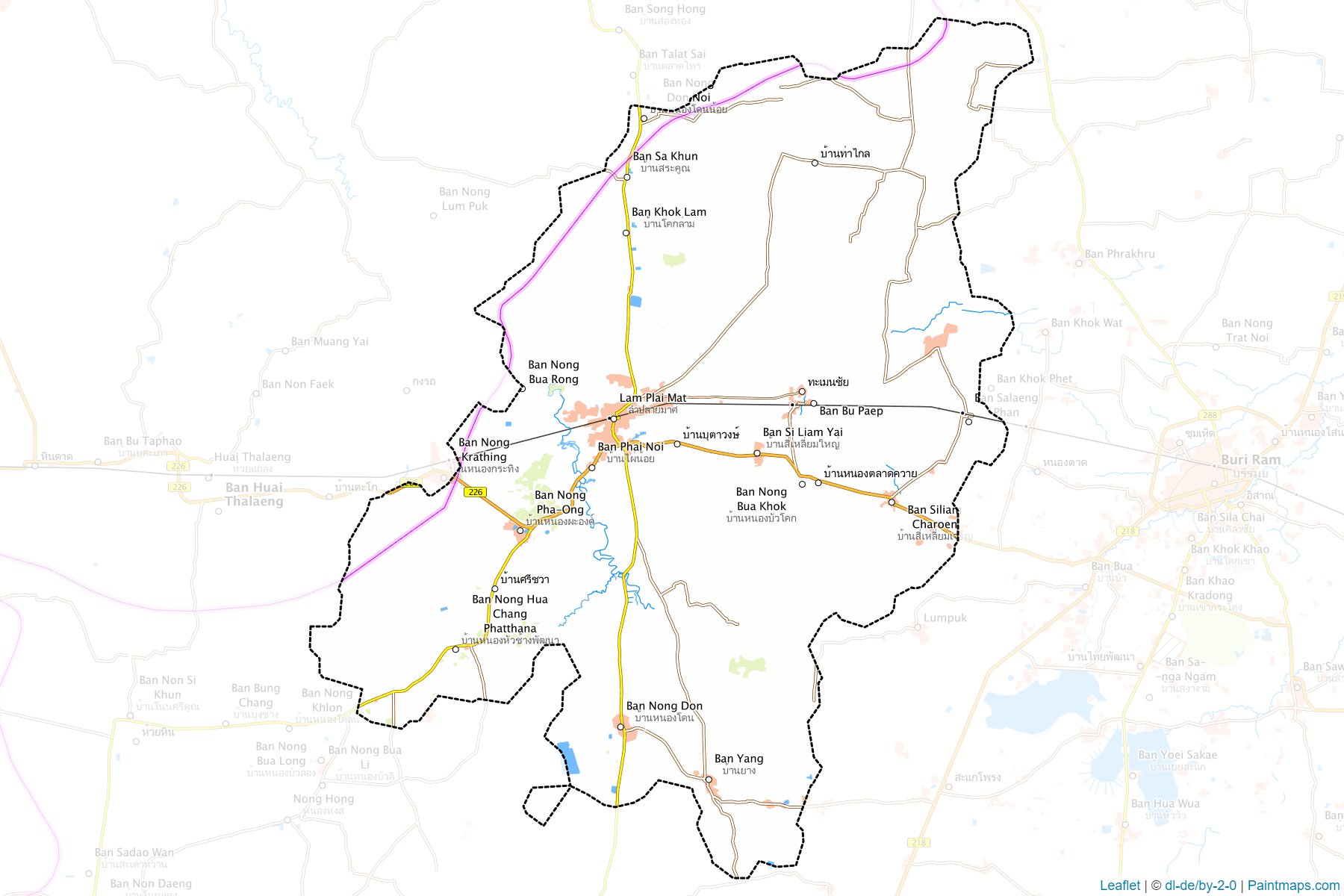 Lam Plai Mat (Buriram) Map Cropping Samples-1