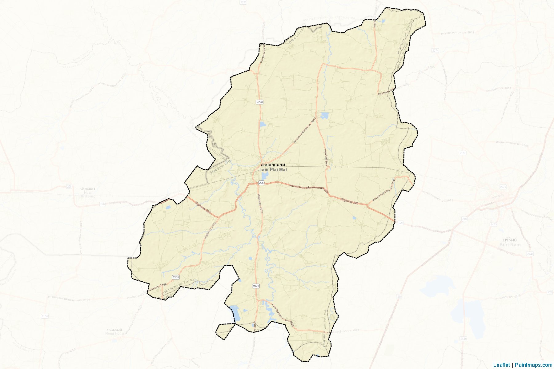 Lam Plai Mat (Buriram) Map Cropping Samples-2