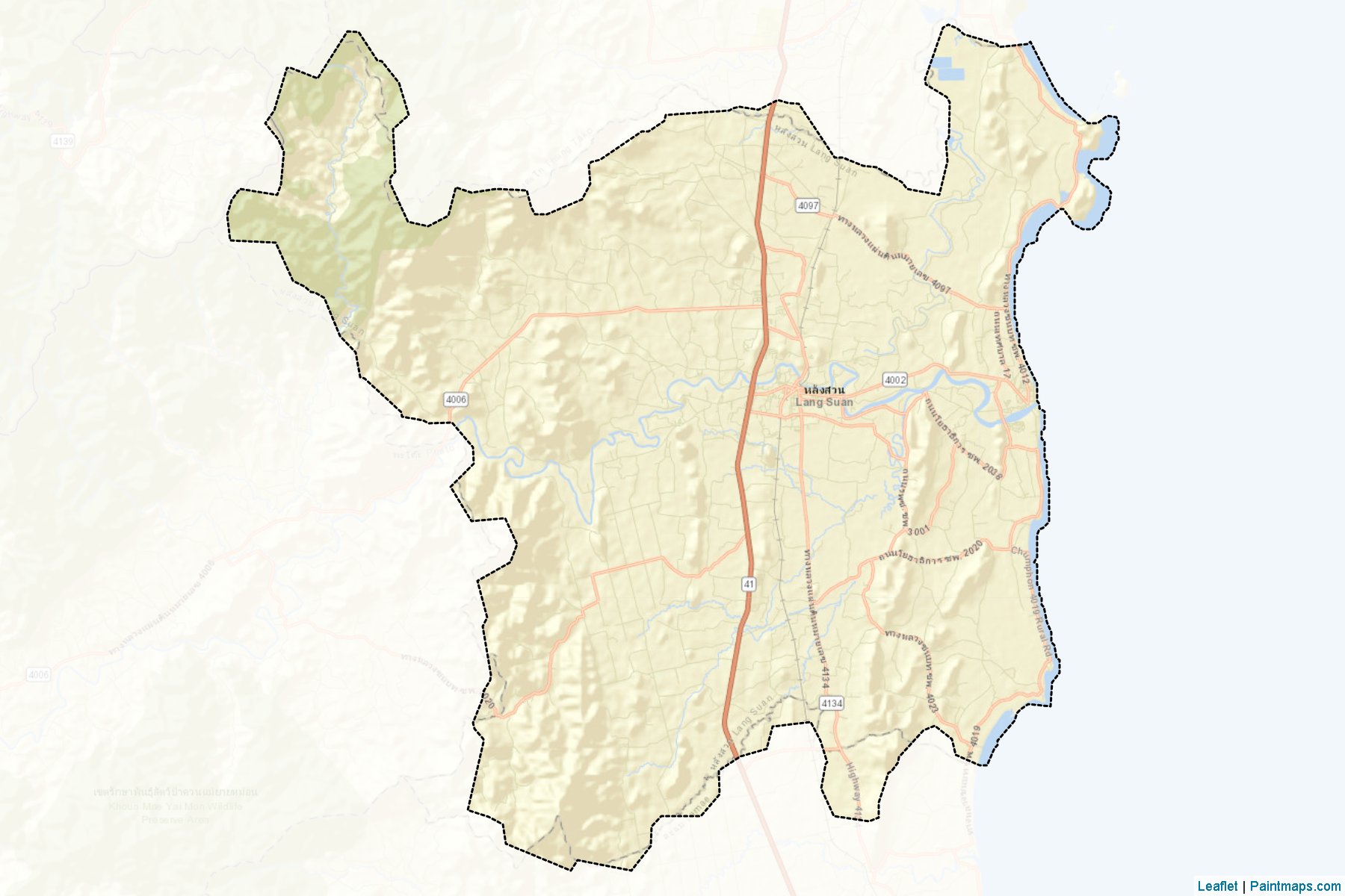 Lang Suan (Chumphon) Map Cropping Samples-2