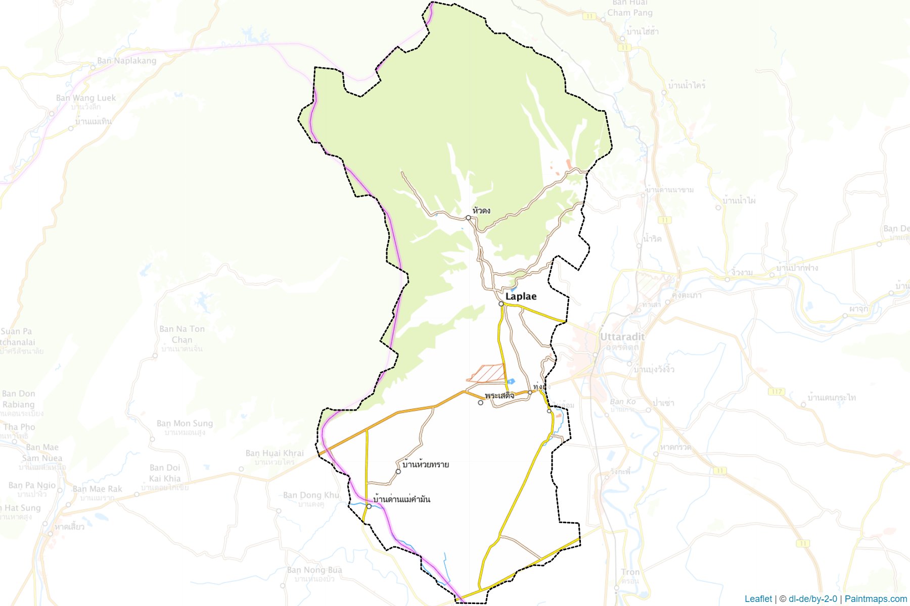 Laplae (Uttaradit) Map Cropping Samples-1