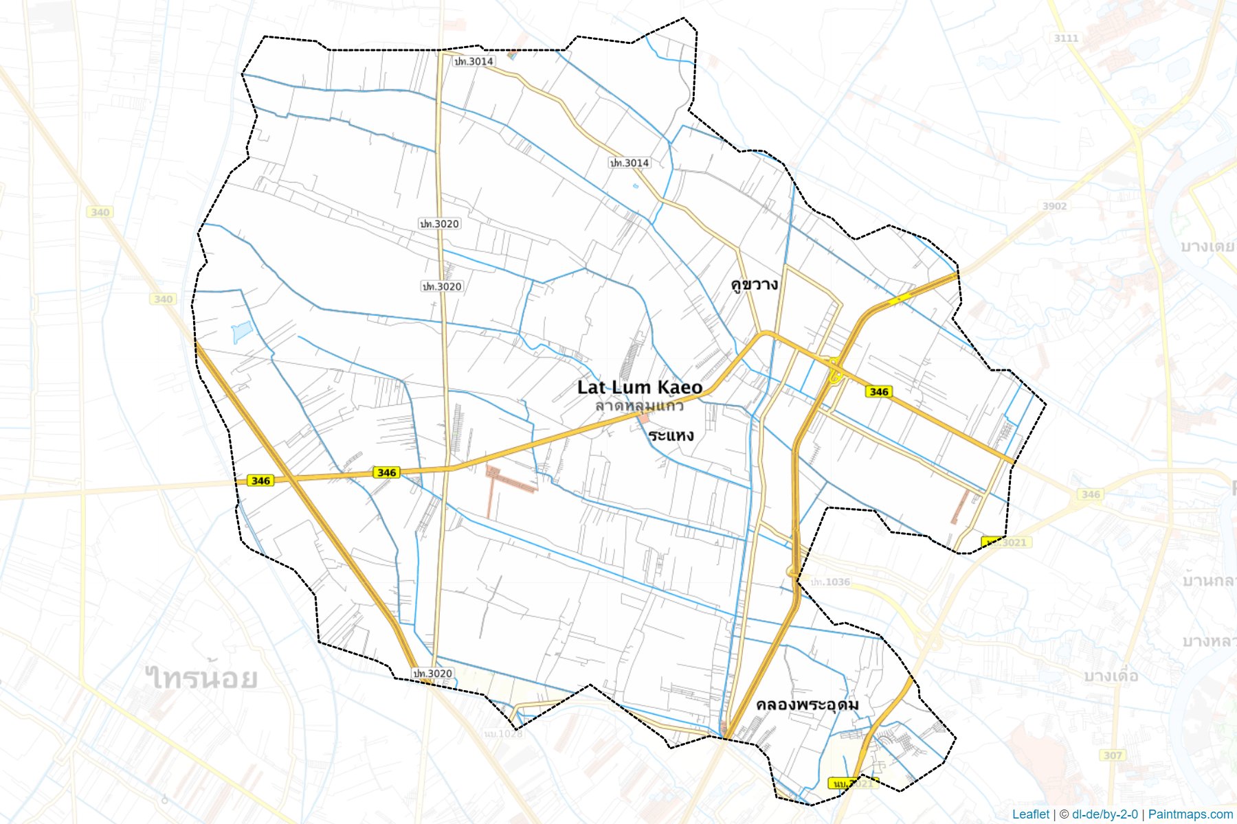 Lat Lum Kaeo (Pathum Thani) Map Cropping Samples-1