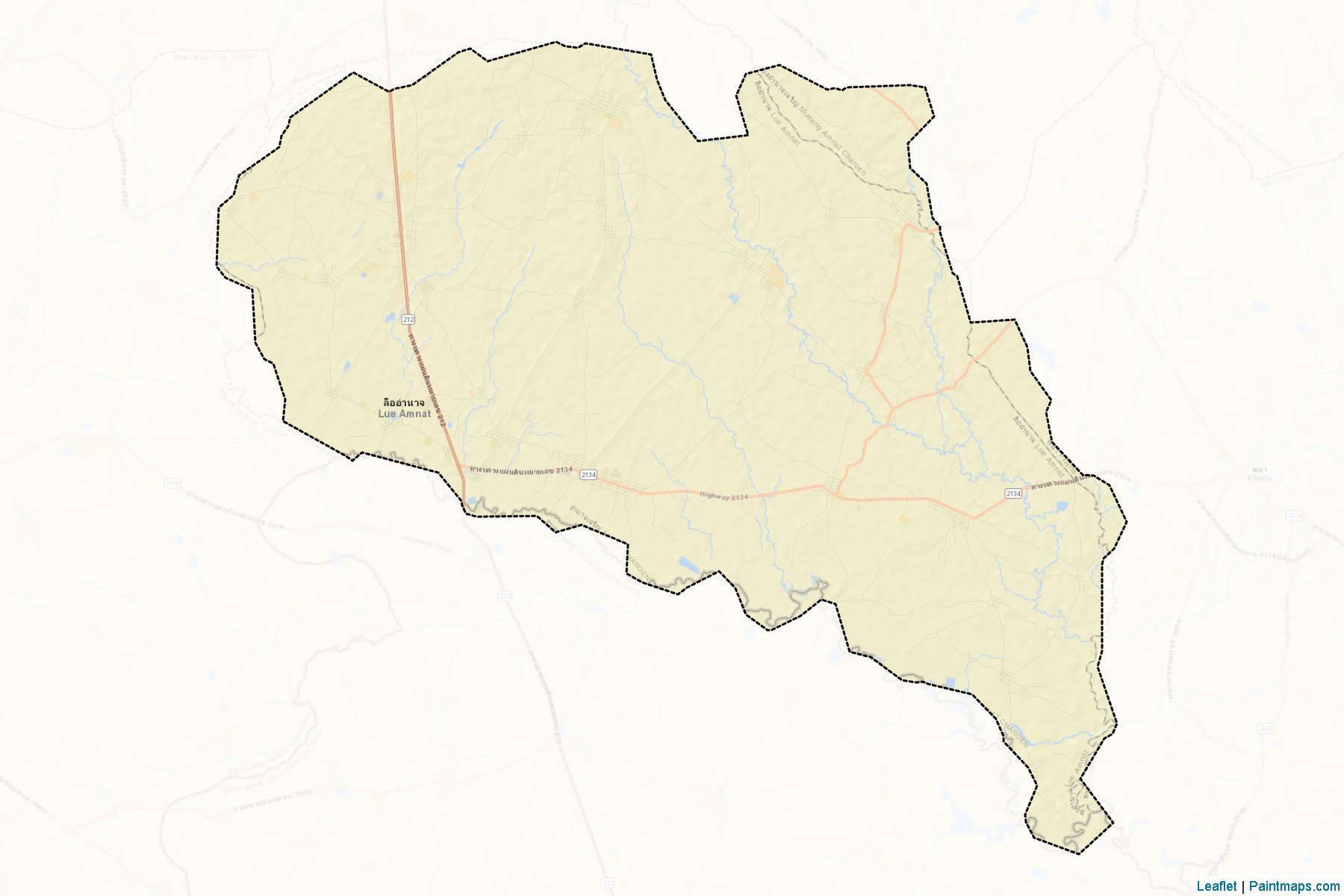 Lue Amnat (Amnat Charoen) Map Cropping Samples-2