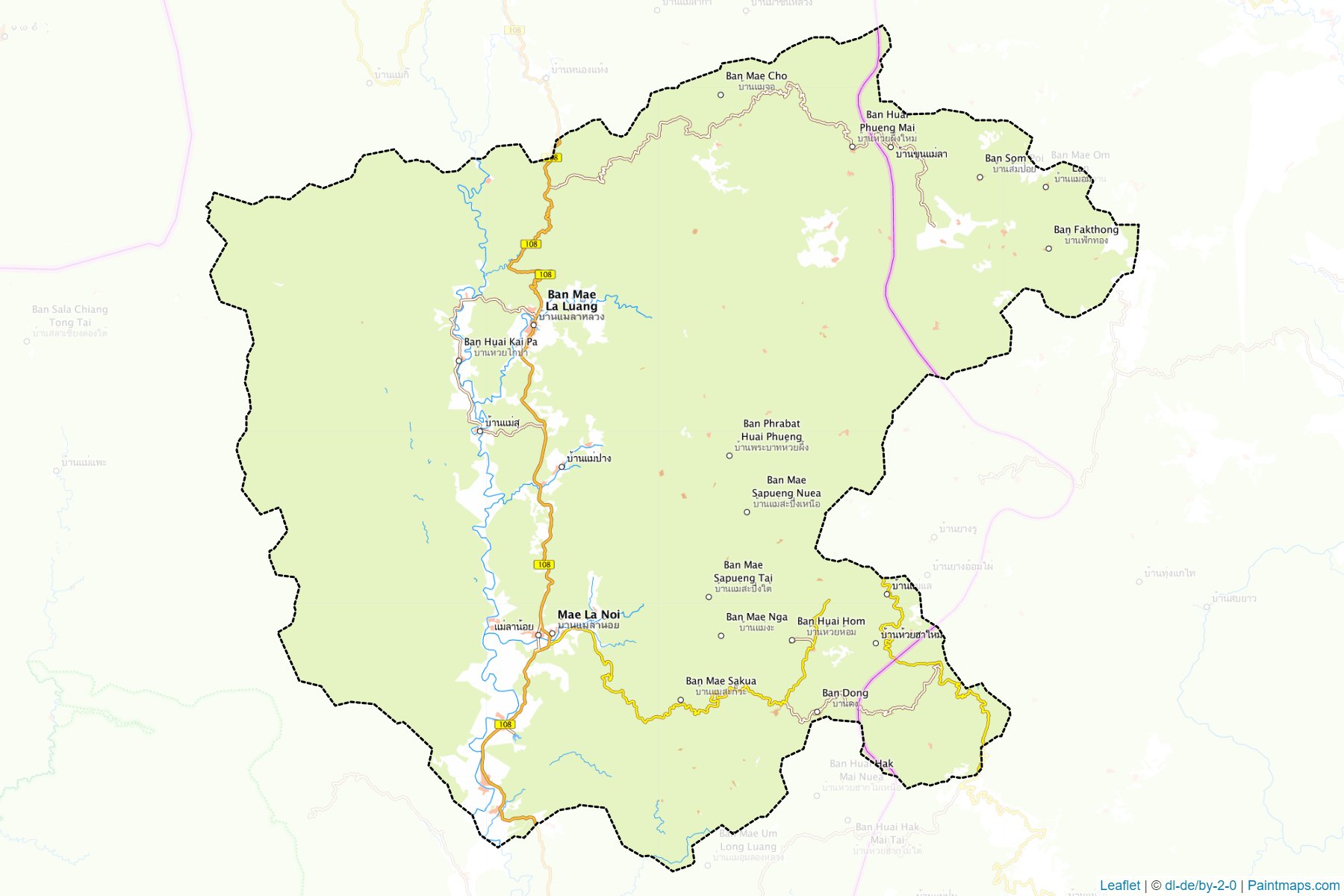 Mae La Noi (Mae Hong Son) Map Cropping Samples-1