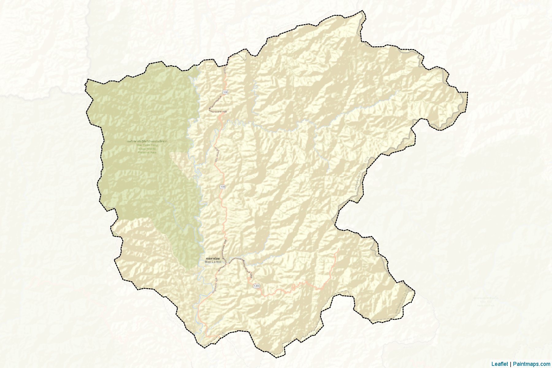 Mae La Noi (Mae Hong Son) Map Cropping Samples-2