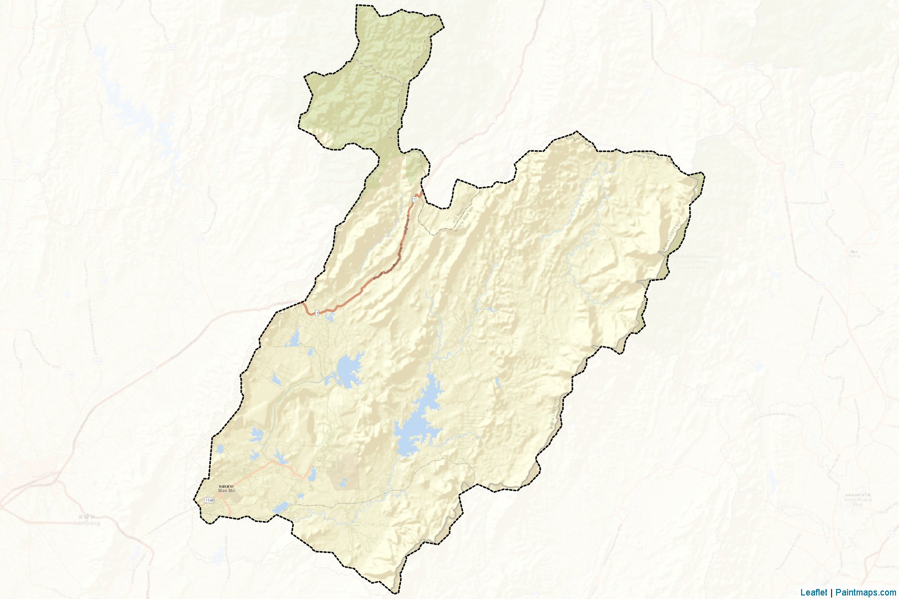 Mae Mo (Lampang) Map Cropping Samples-2