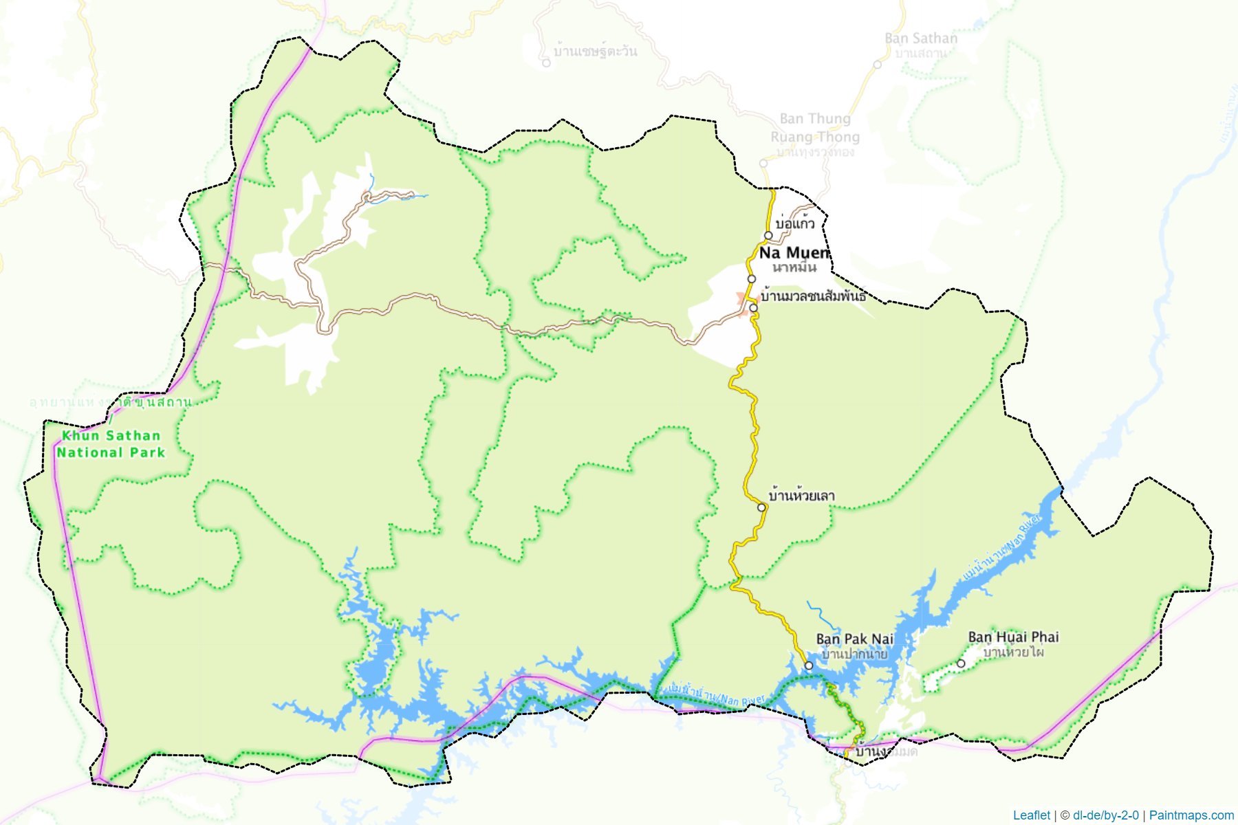 Muestras de recorte de mapas Na Mun (Nan)-1