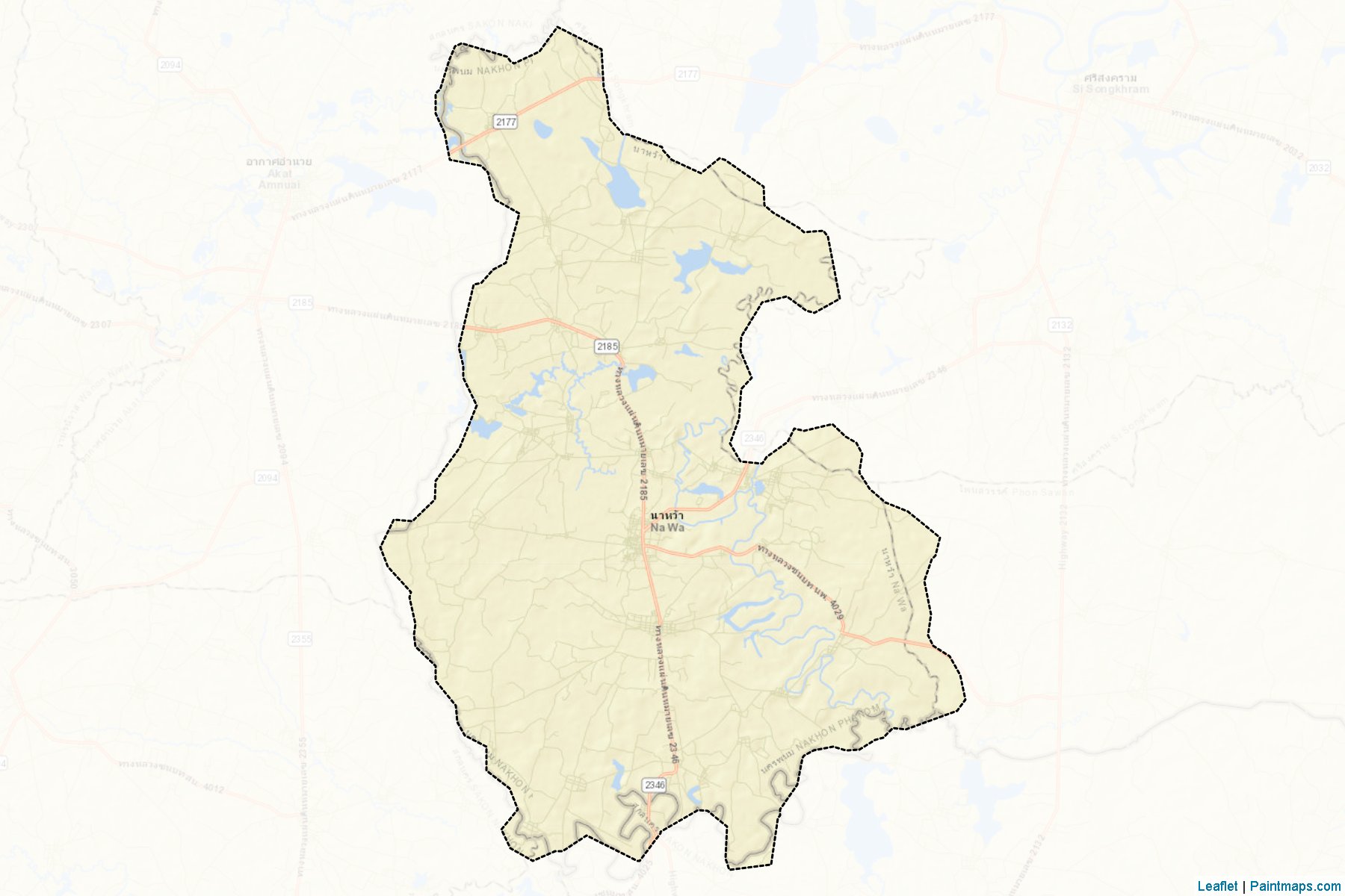 Muestras de recorte de mapas Na Wa (Nakhon Phanom)-2