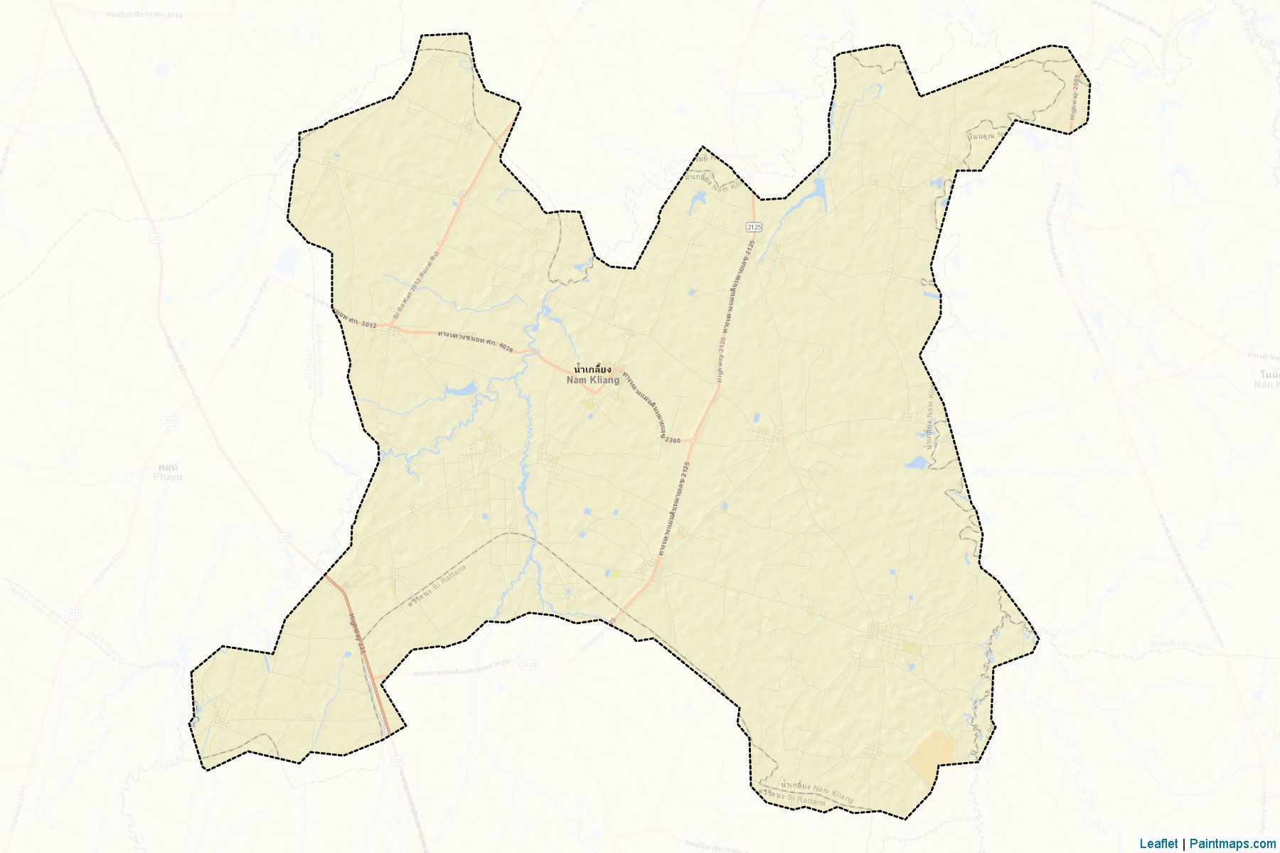 Nam Kliang (Sisaket) Map Cropping Samples-2