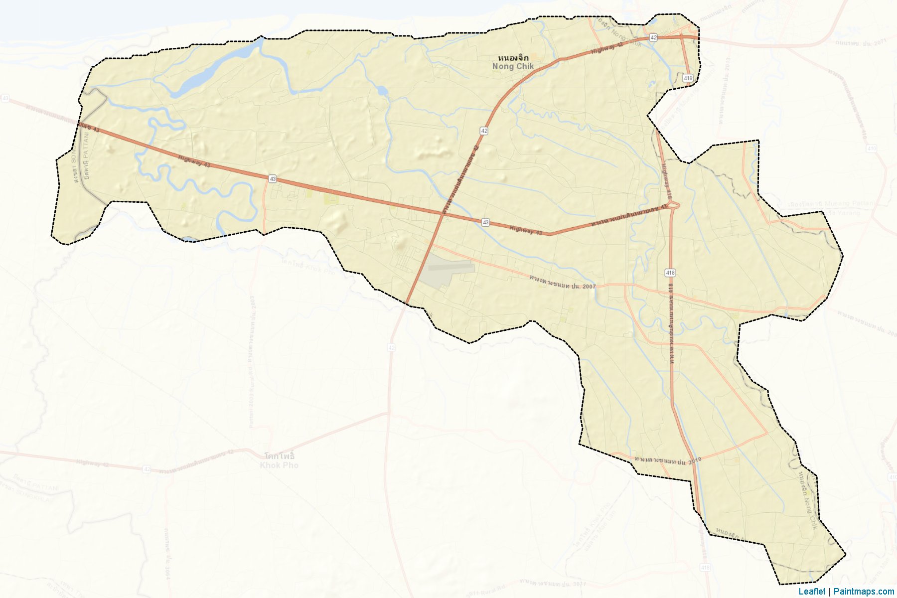 Nong Chik (Pattani) Map Cropping Samples-2