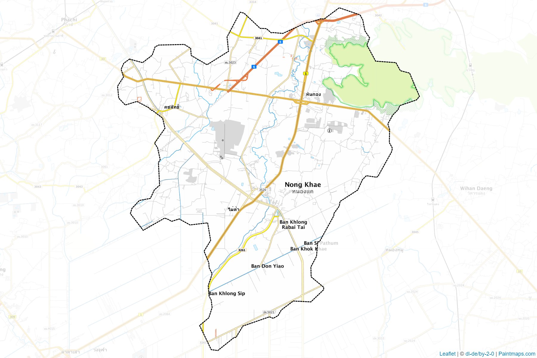 Nong Khae (Saraburi) Haritası Örnekleri-1