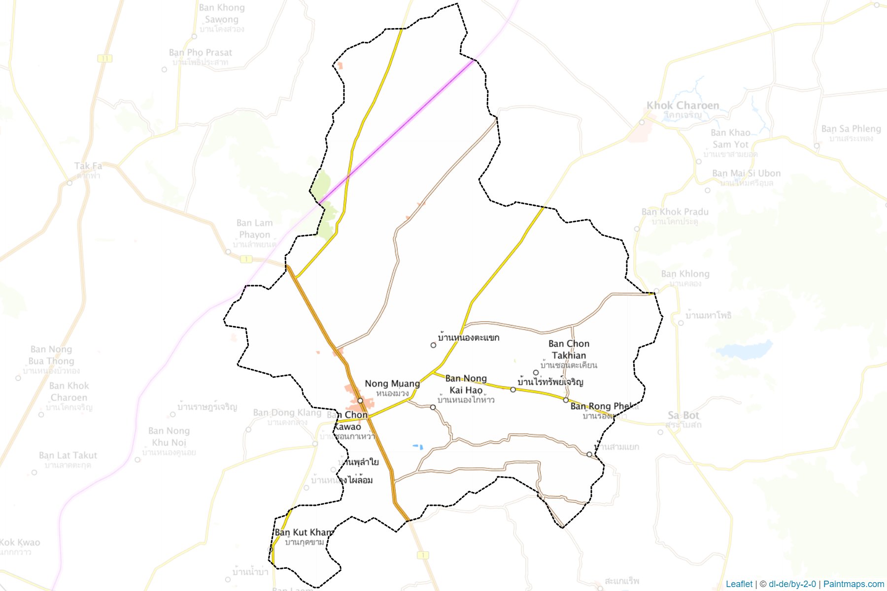 Muestras de recorte de mapas Nong Muang (Lopburi)-1