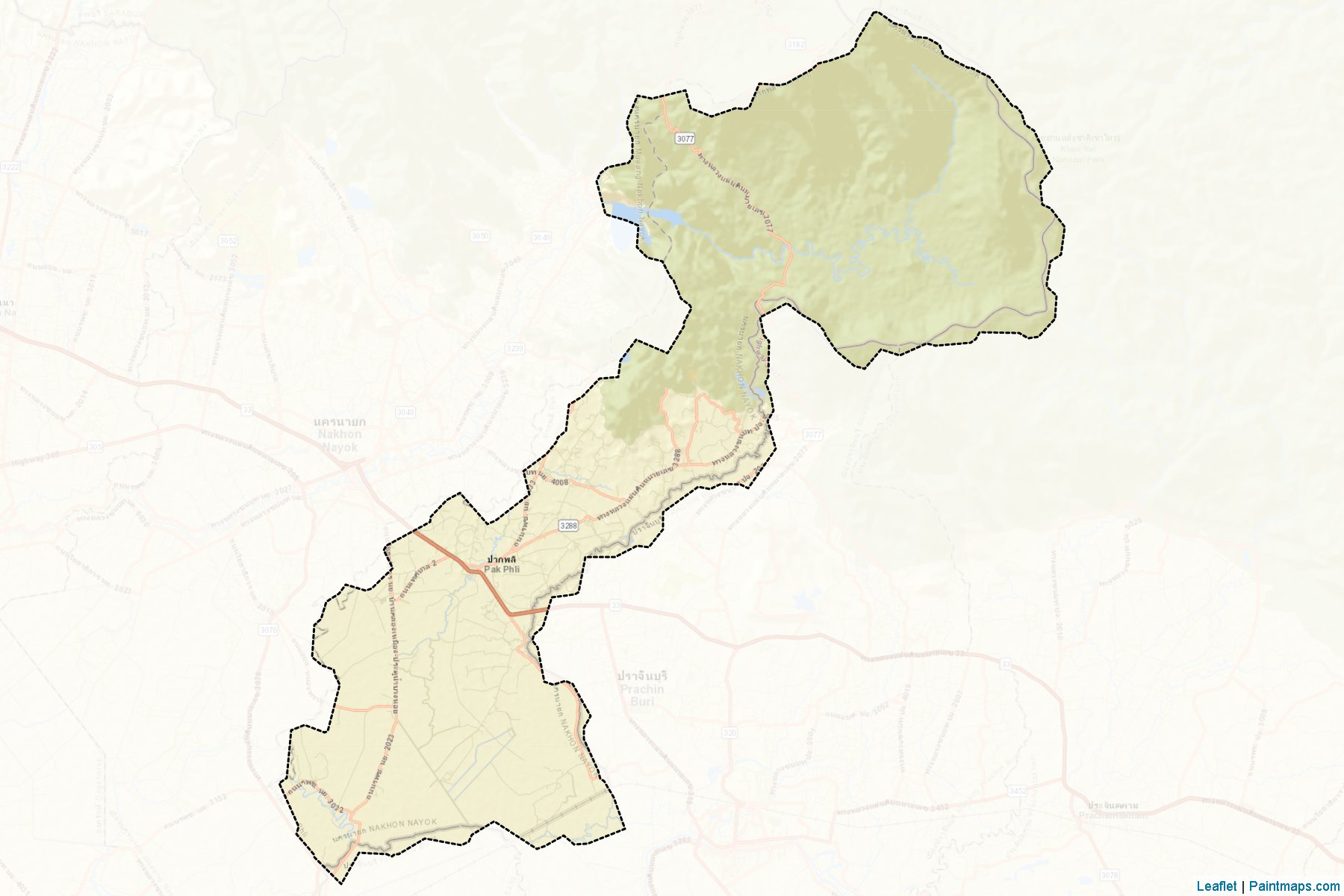 Pak Phli (Nakhon Nayok) Map Cropping Samples-2