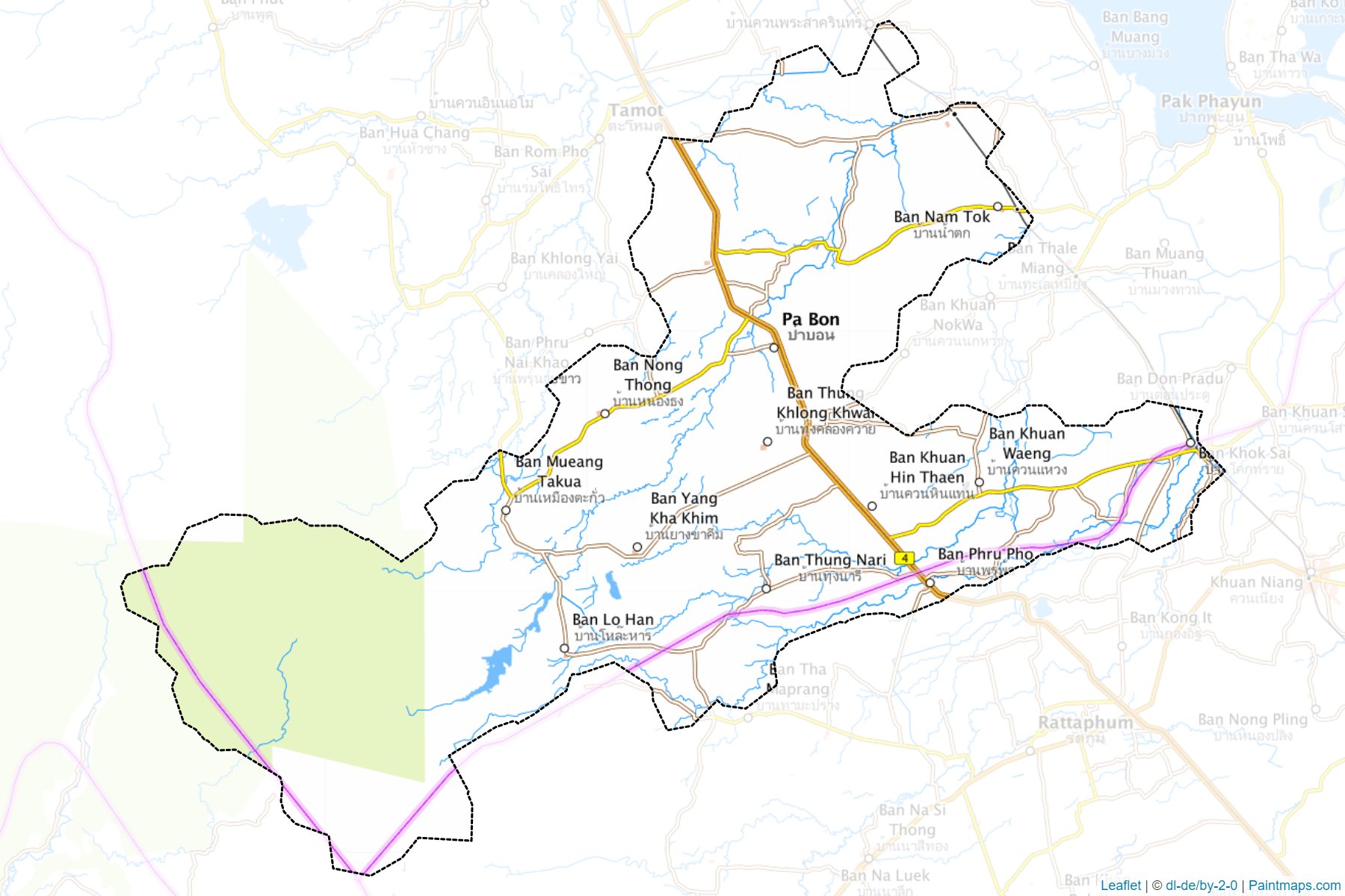 Pa Bon (Phatthalung) Map Cropping Samples-1