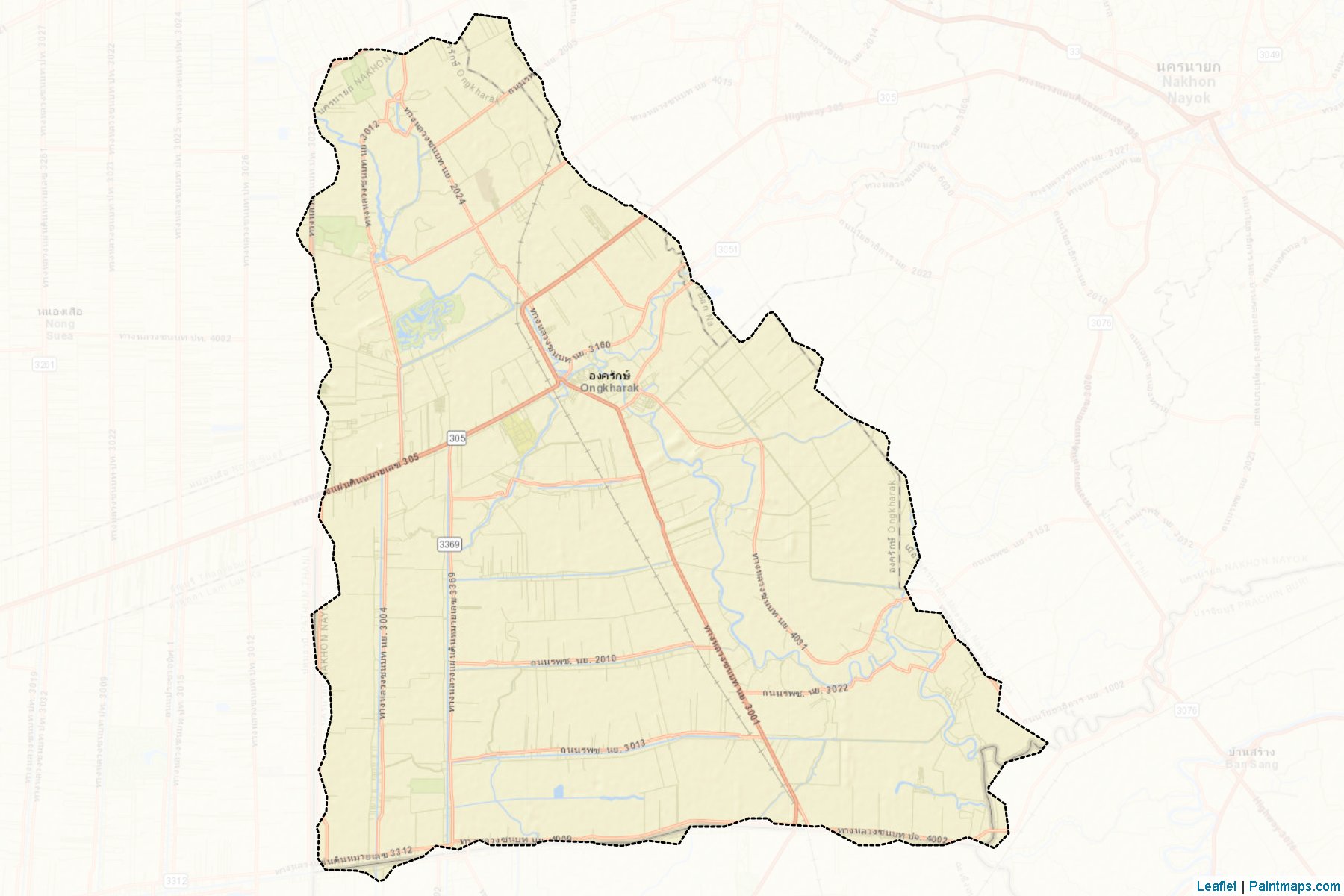 Ongkharak (Nakhon Nayok) Map Cropping Samples-2