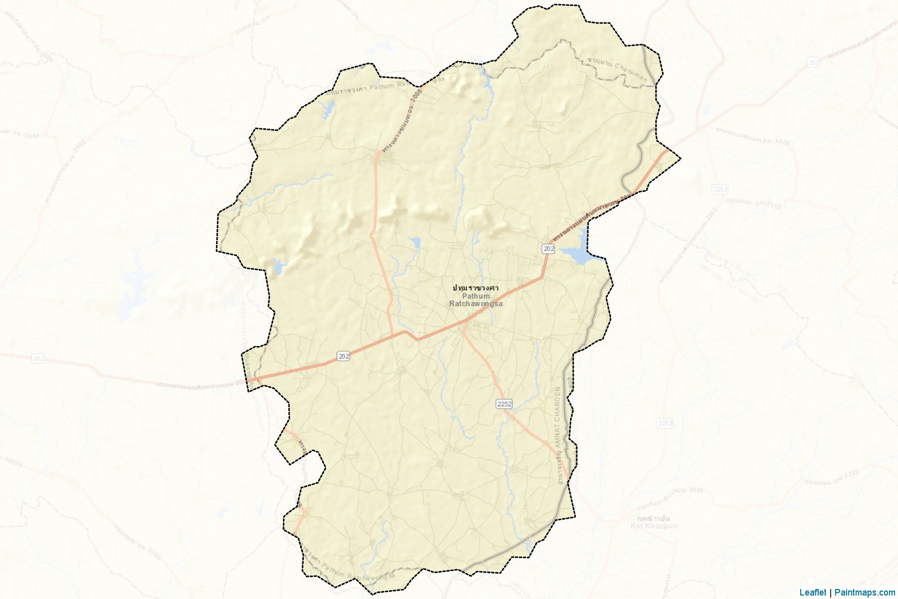 Pathum Ratchawongsa (Amnat Charoen) Map Cropping Samples-2