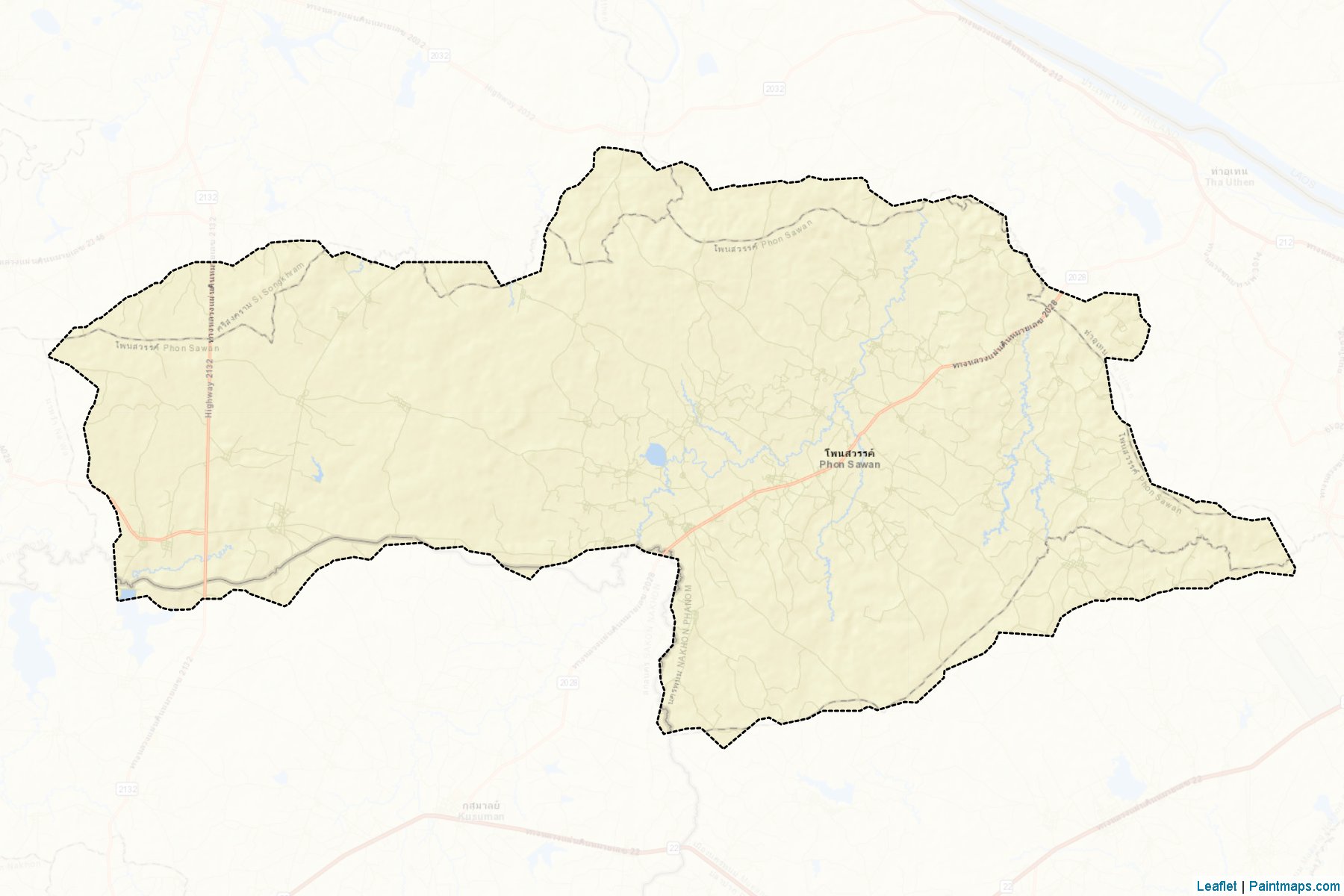 Phon Sawan (Nakhon Phanom) Map Cropping Samples-2