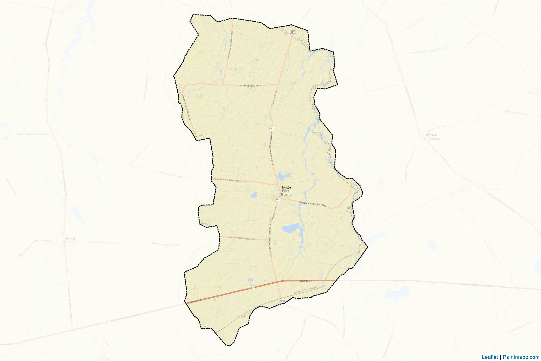 Phrai Bueng (Sisaket) Map Cropping Samples-2