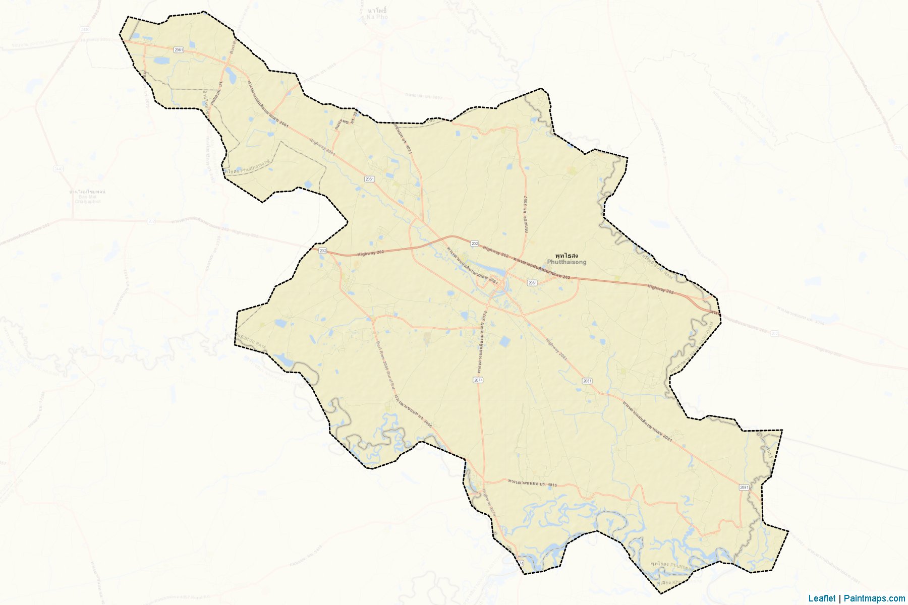 Phutthaisong (Buriram) Map Cropping Samples-2