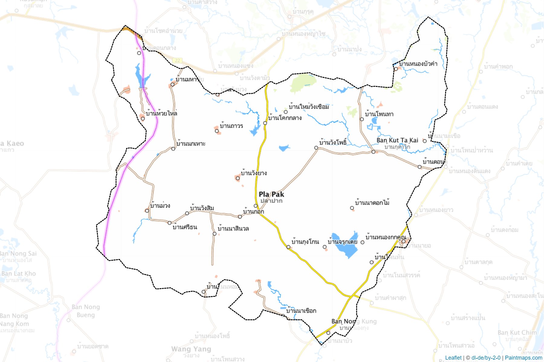 Pla Pak (Nakhon Phanom) Map Cropping Samples-1