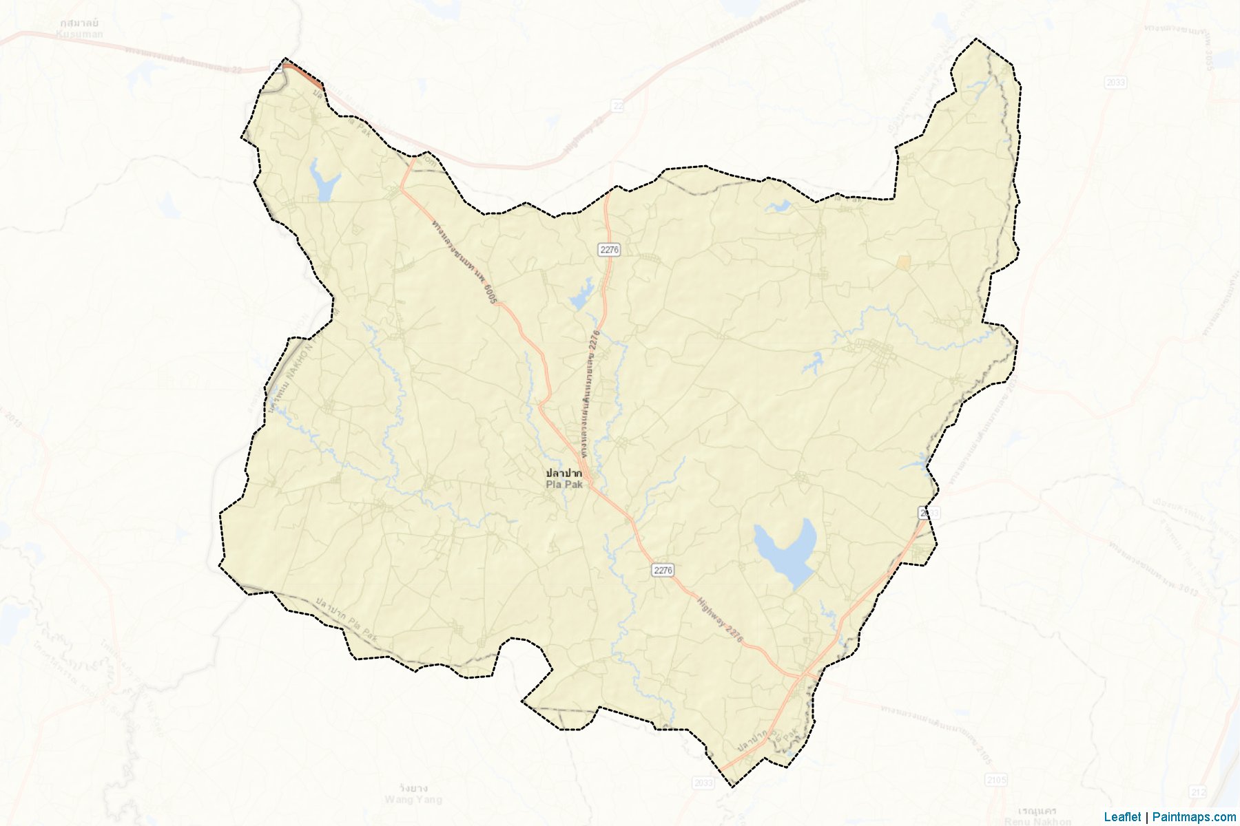 Pla Pak (Nakhon Phanom) Map Cropping Samples-2