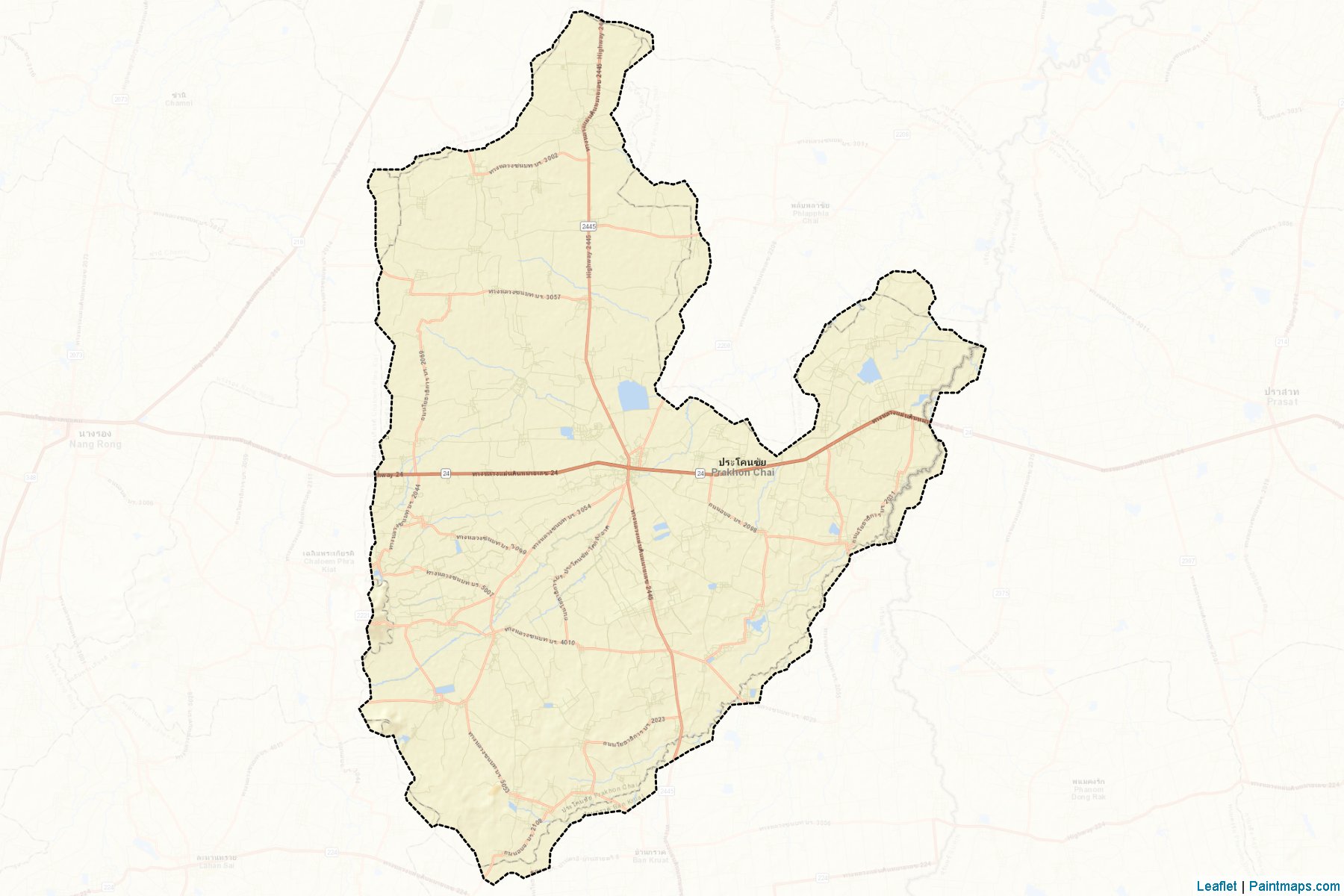 Prakhon Chai (Buriram) Map Cropping Samples-2