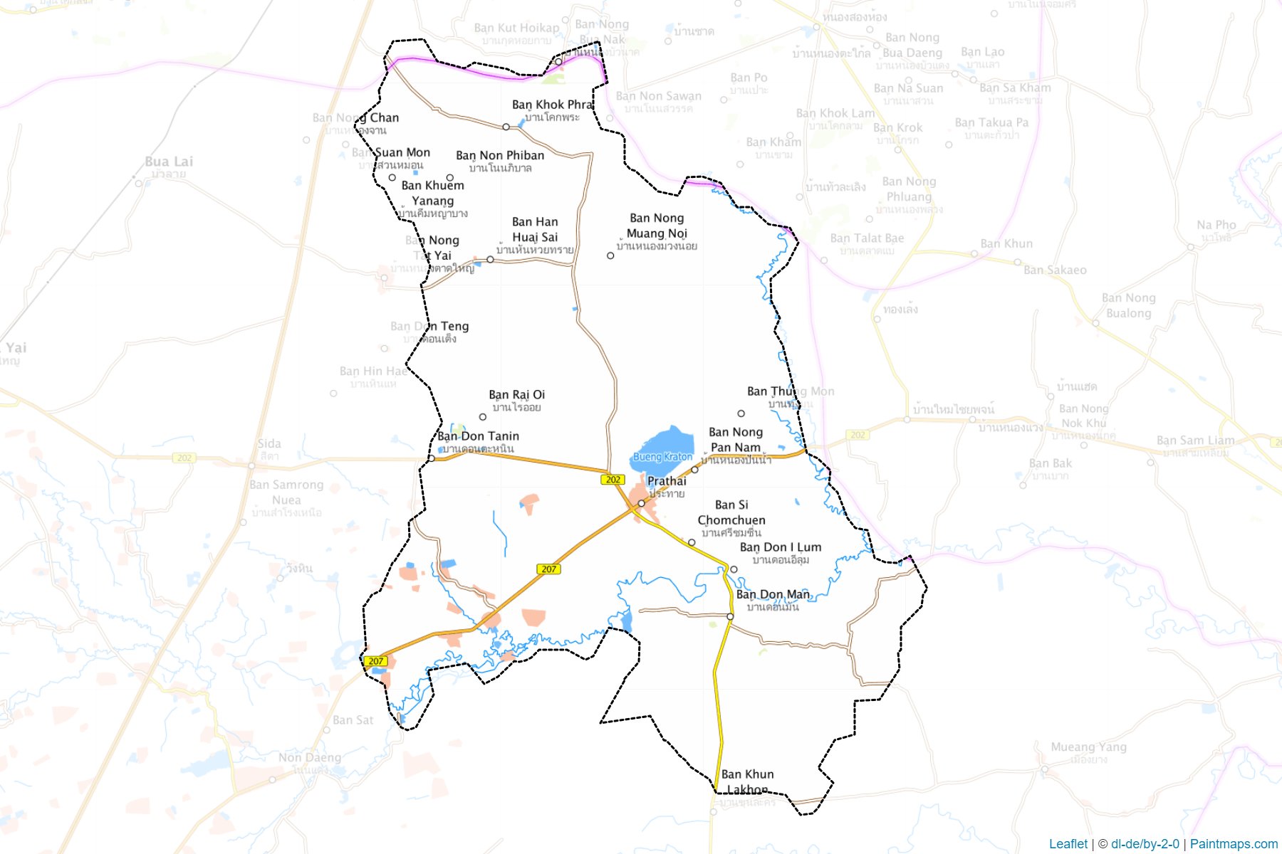 Muestras de recorte de mapas Prathai (Nakhon Ratchasima)-1