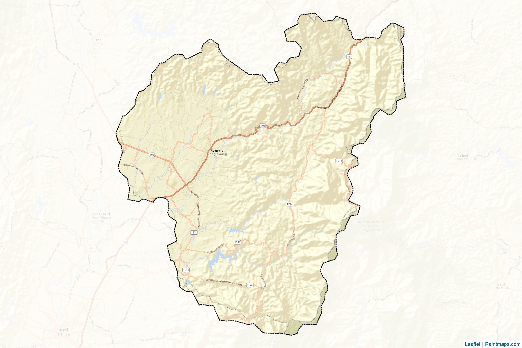 Rong Kwang (Phrae) Map Cropping Samples-2