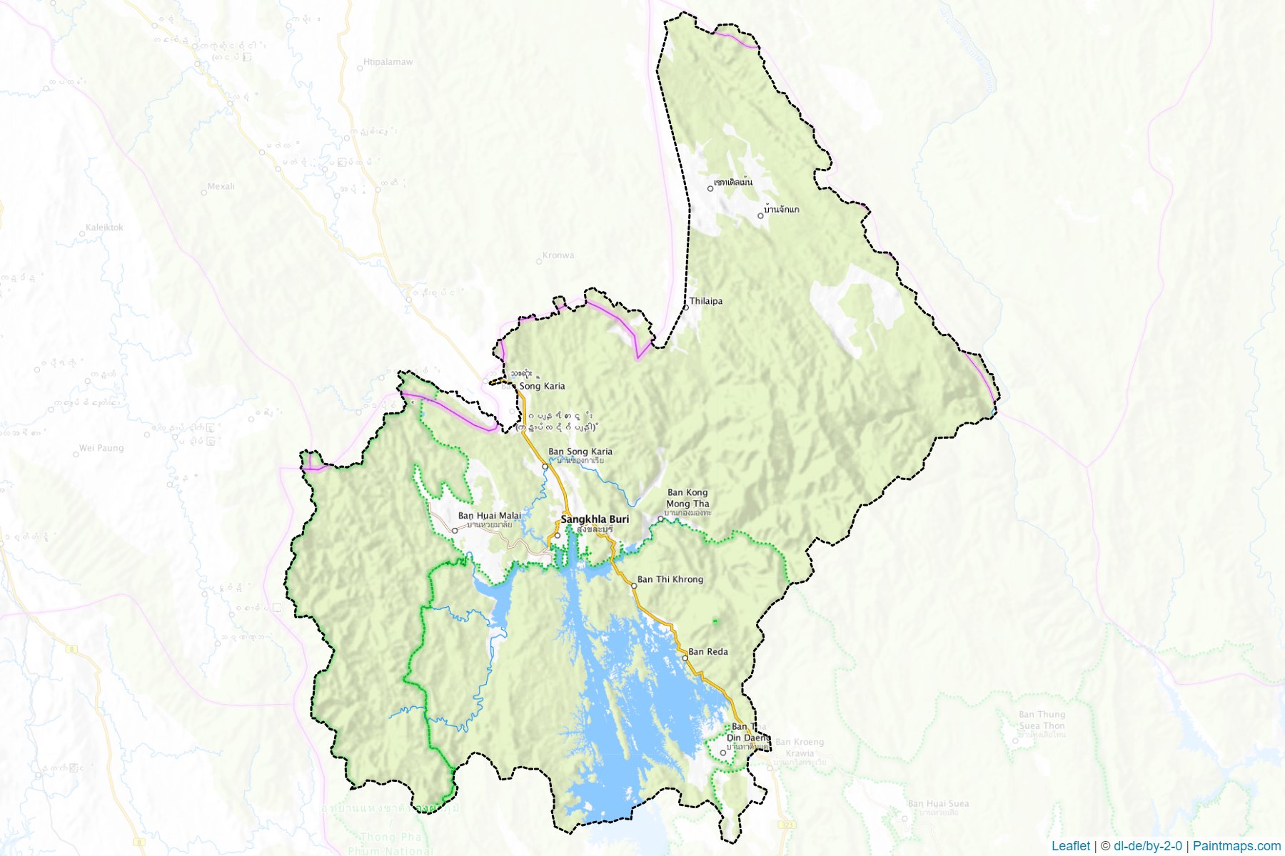 Sangkhla Buri (Kanchanaburi) Map Cropping Samples-1