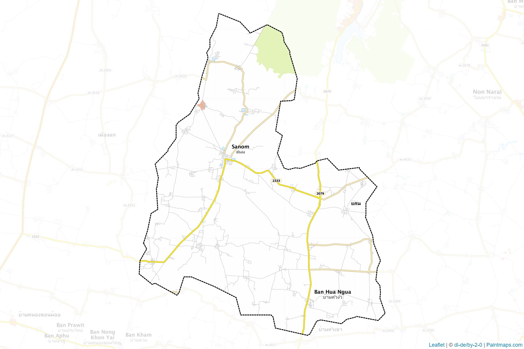 Sanom (Surin) Map Cropping Samples-1