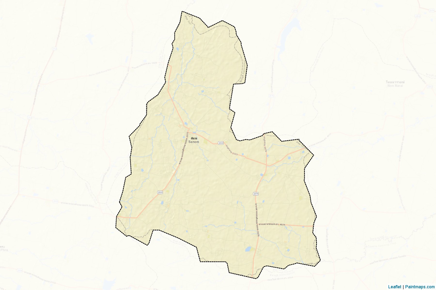 Sanom (Surin) Map Cropping Samples-2