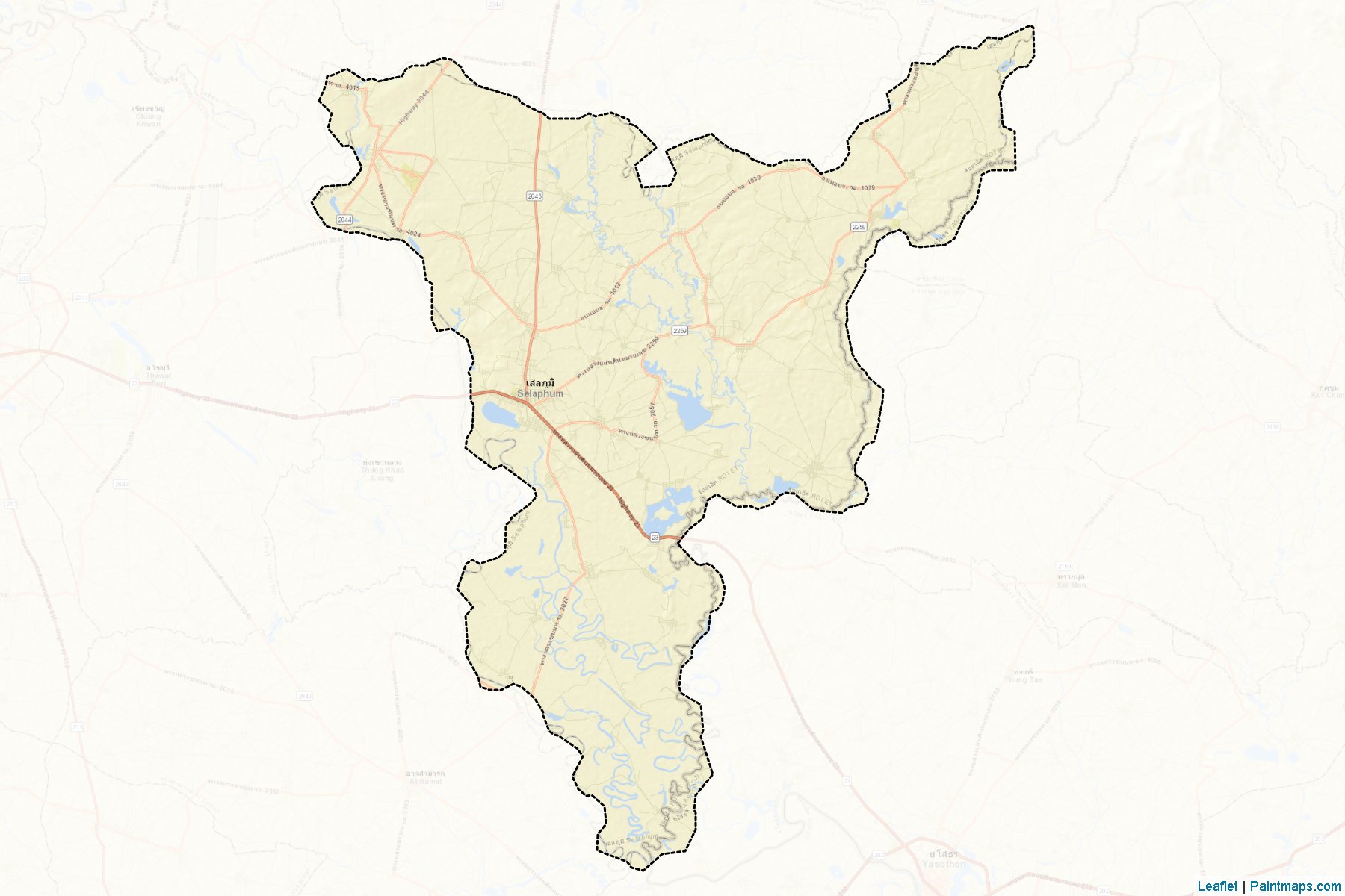 Selaphum (Roi Et) Map Cropping Samples-2