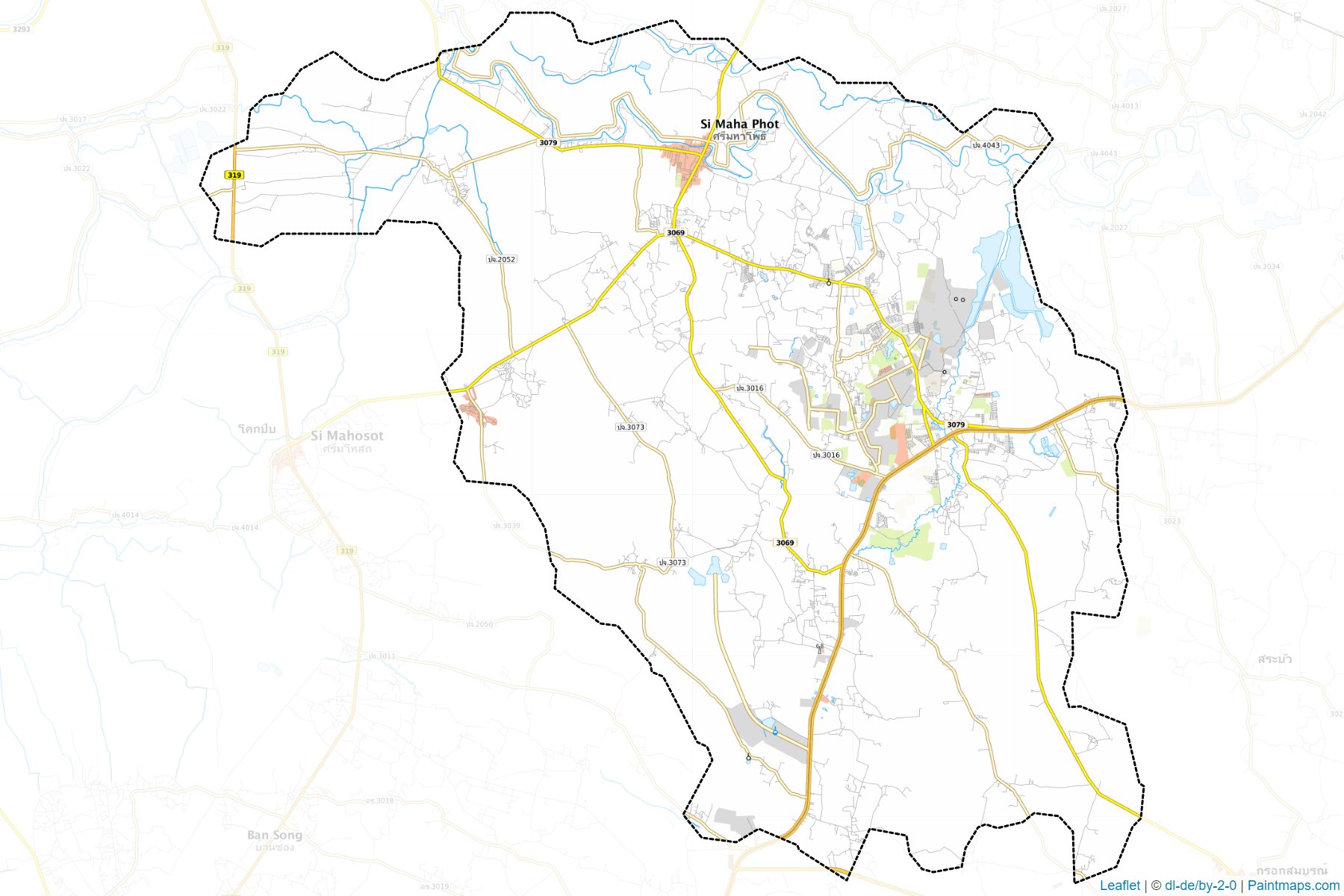 Si Maha Phot (Prachinburi) Map Cropping Samples-1