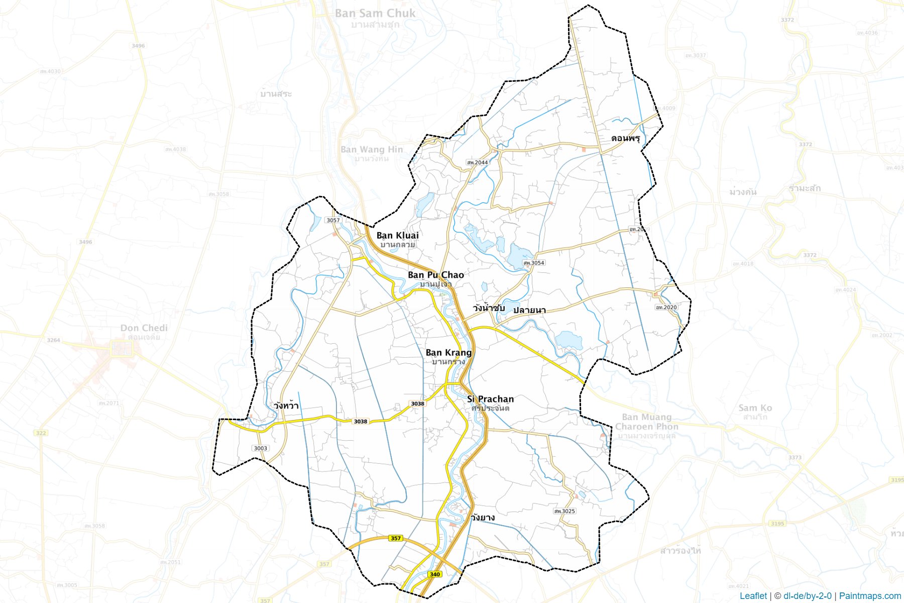 Si Prachan (Suphan Buri) Map Cropping Samples-1