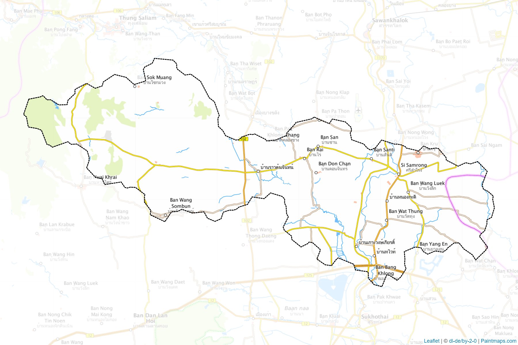 Si Samrong (Sukhothai) Map Cropping Samples-1