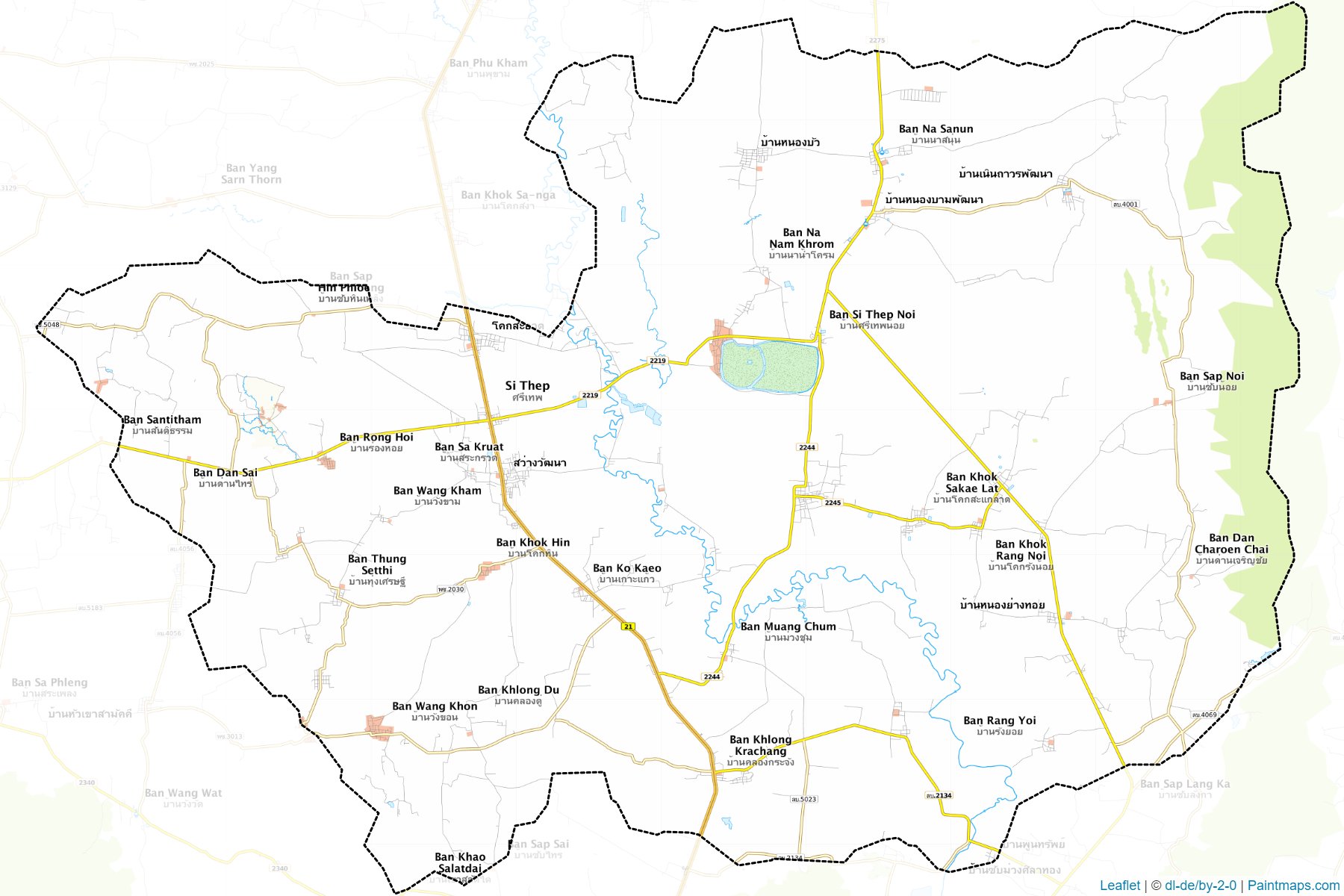 Si Thep (Phetchabun) Haritası Örnekleri-1