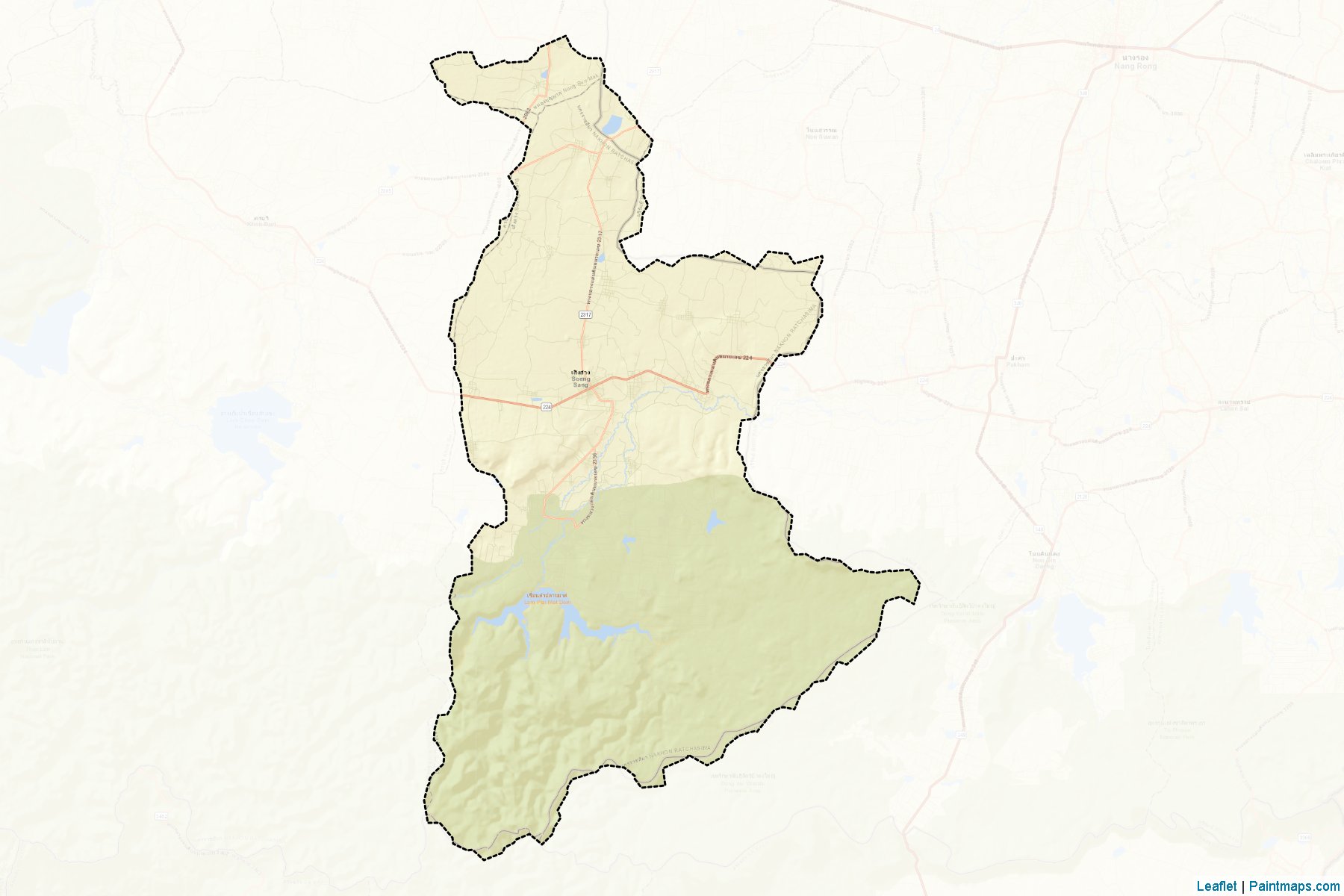 Soeng Sang (Nakhon Ratchasima) Map Cropping Samples-2