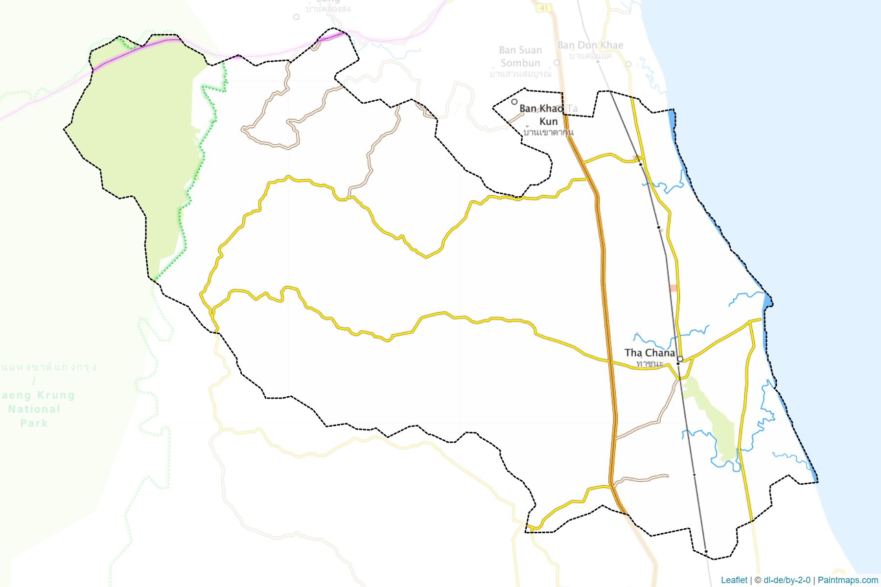 Tha Chana (Surat Thani) Map Cropping Samples-1