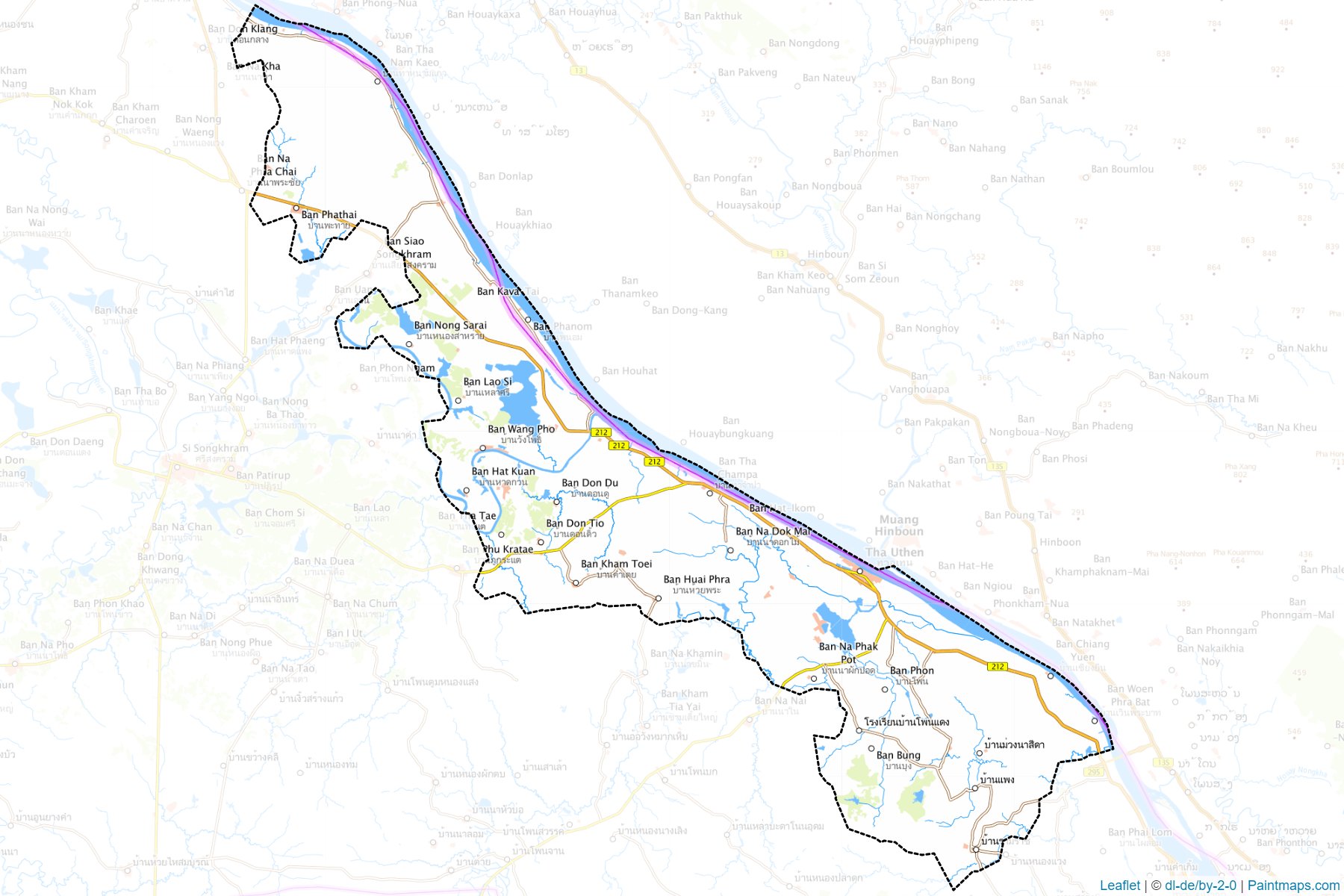 Tha Uthen (Nakhon Phanom) Map Cropping Samples-1