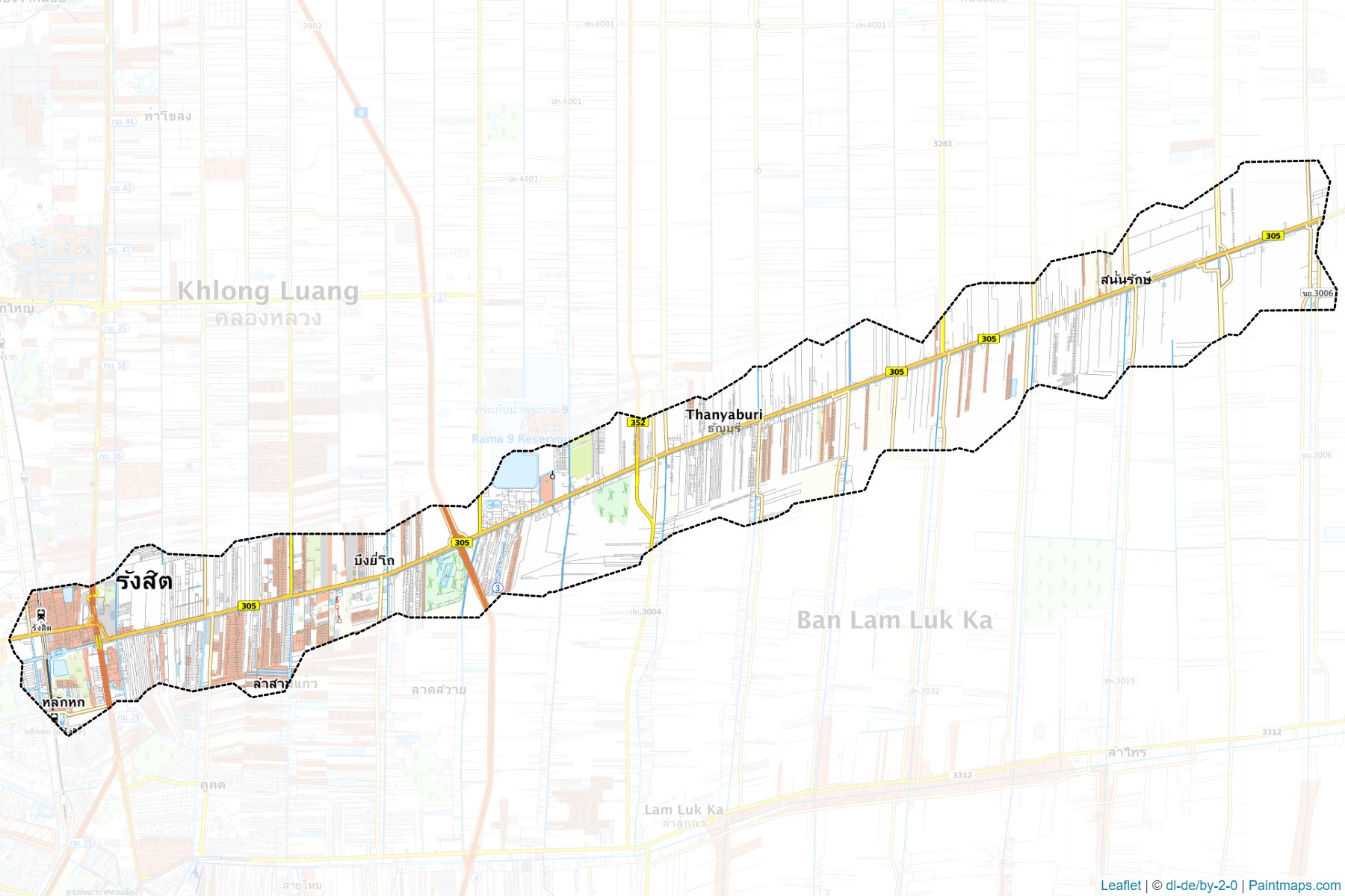 Thanyaburi (Pathum Thani) Map Cropping Samples-1