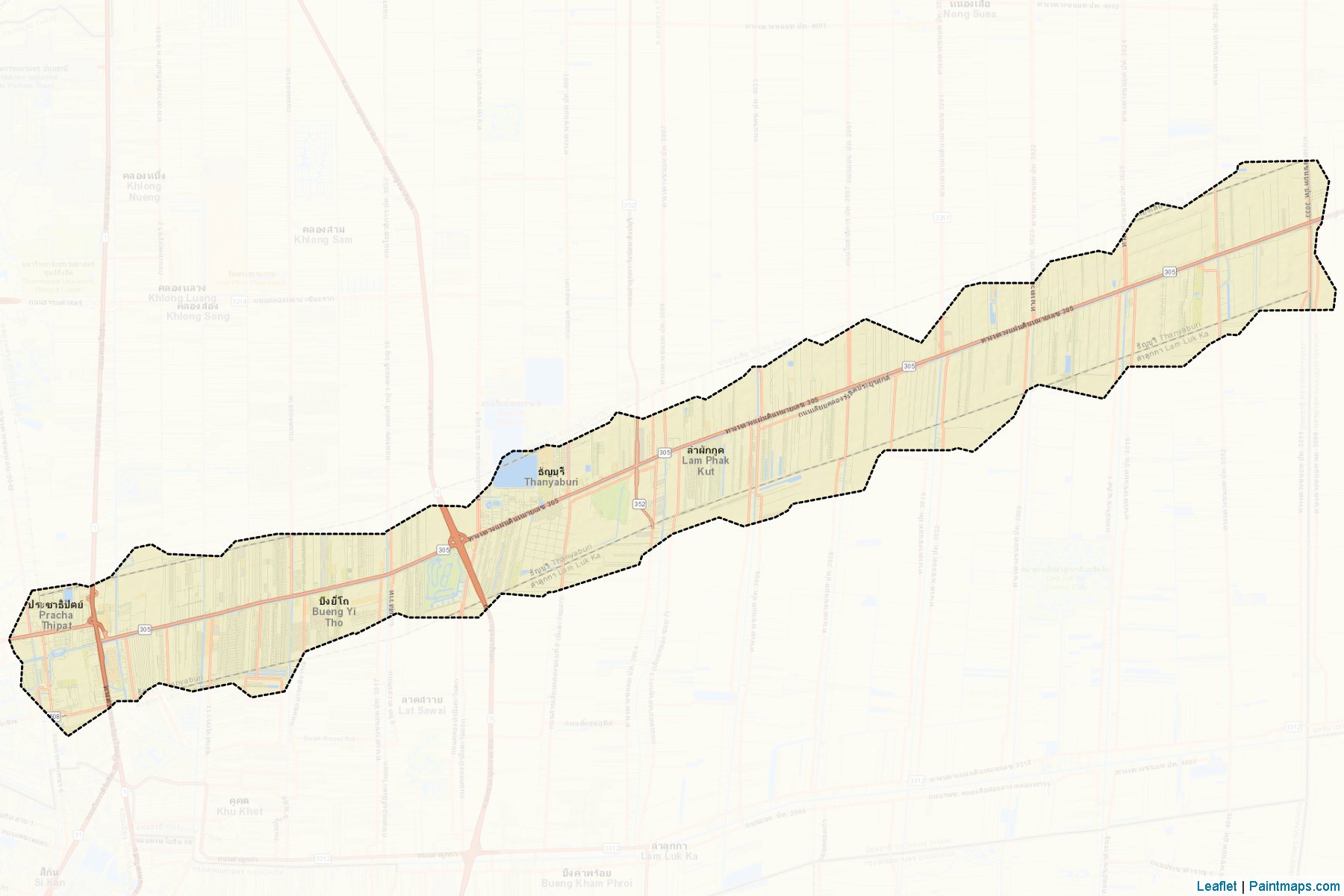 Thanyaburi (Pathum Thani) Map Cropping Samples-2