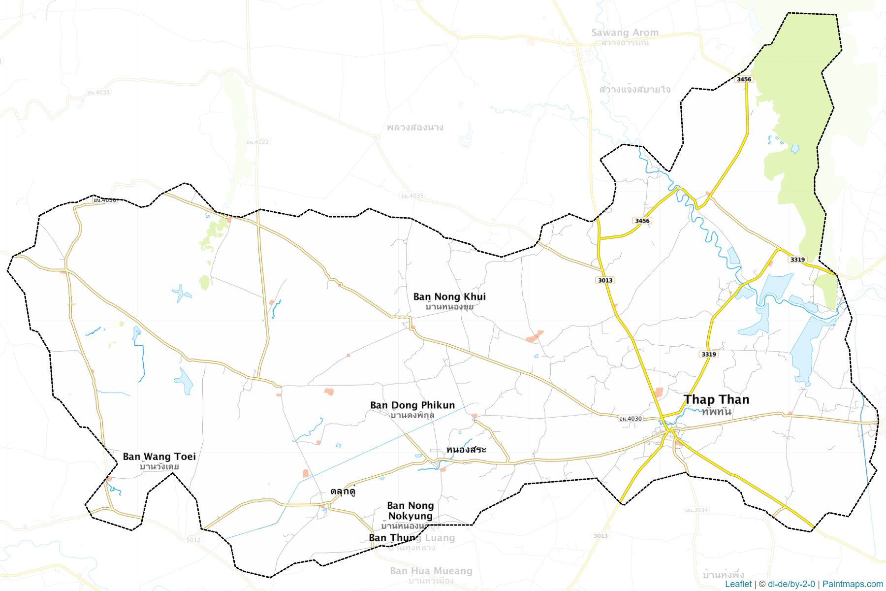 Thap Than (Uthai Thani) Map Cropping Samples-1