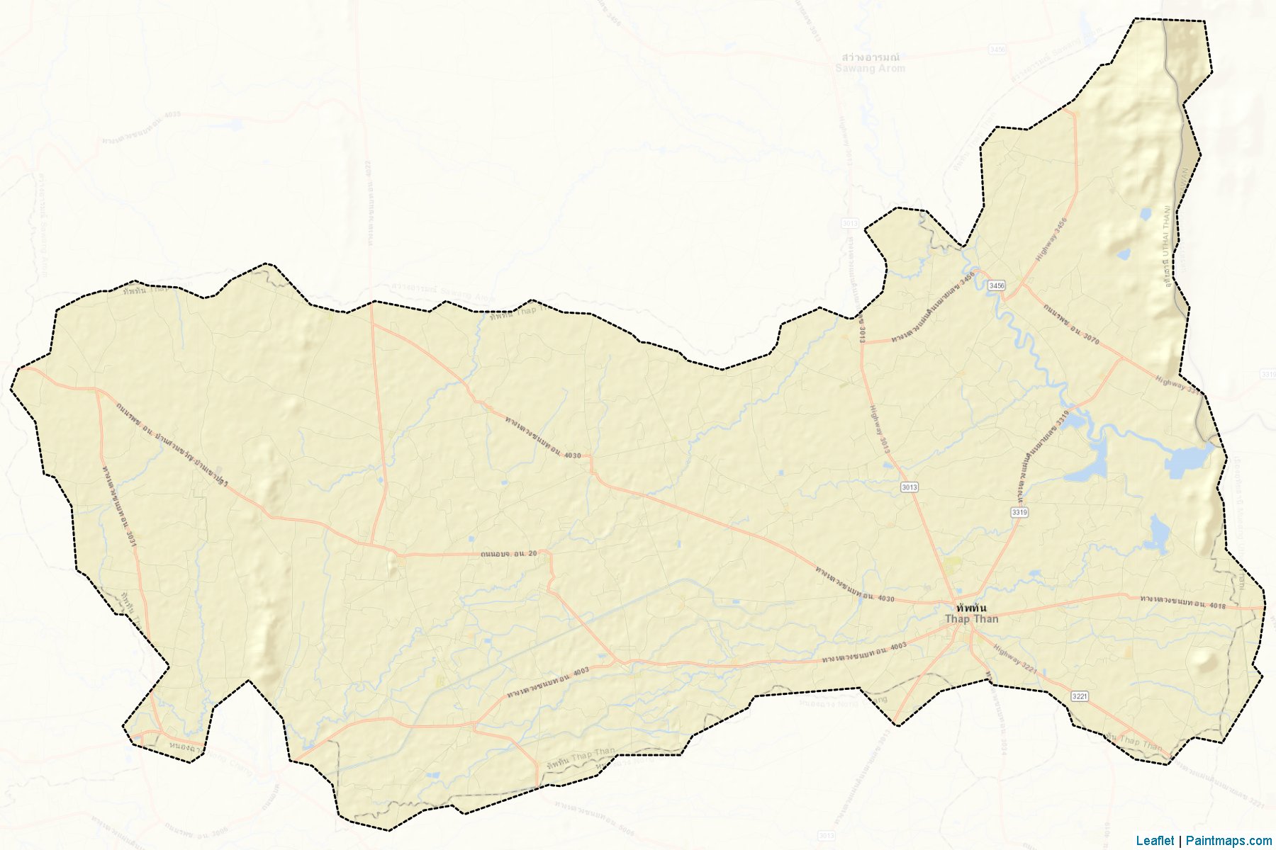 Thap Than (Uthai Thani) Map Cropping Samples-2