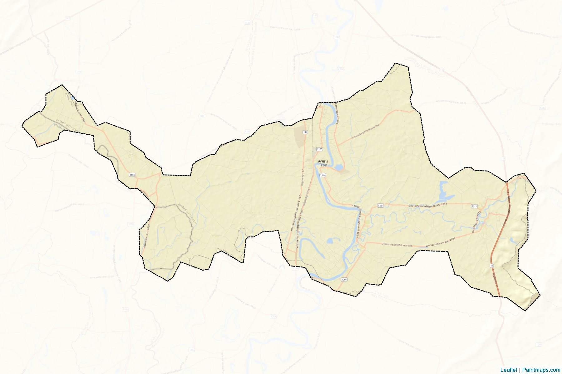 Muestras de recorte de mapas Tron (Uttaradit)-2