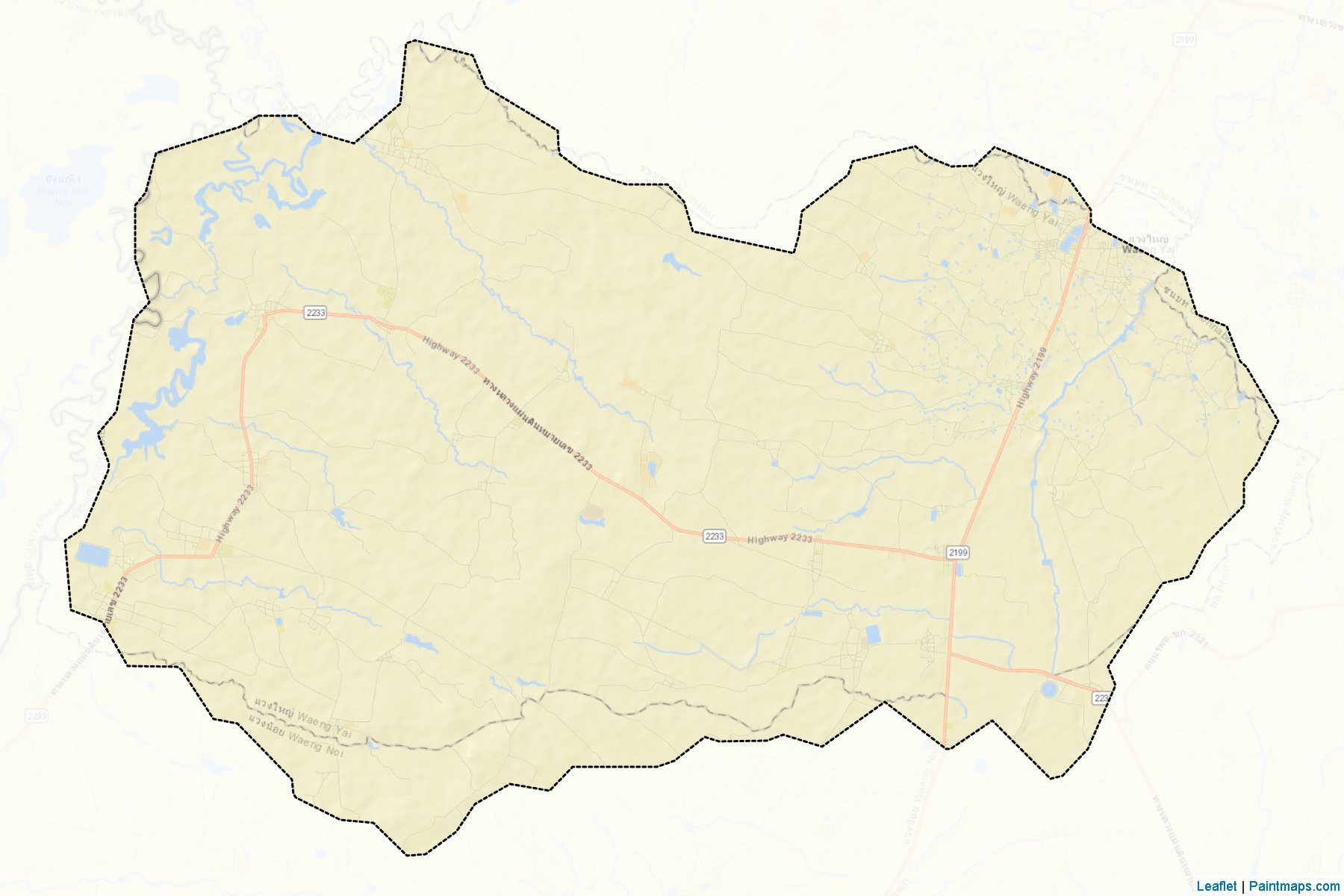 Waeng Yai (Khon Kaen) Map Cropping Samples-2