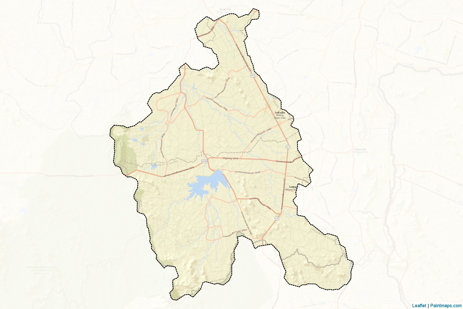 Muestras de recorte de mapas Wang Nam Yen (Sa Kaeo)-2