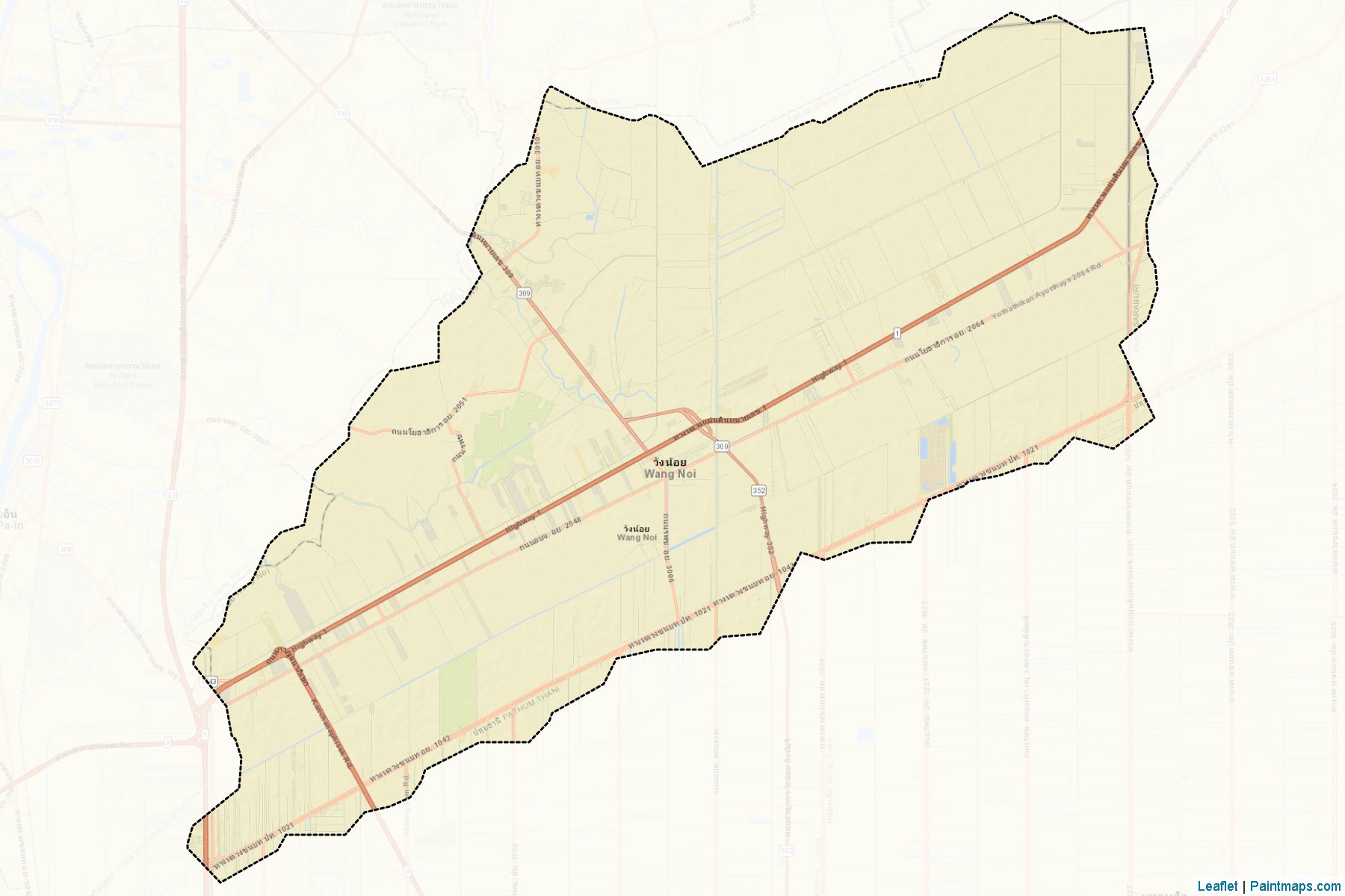 Wang Noi (Phra Nakhon Si Ayutthaya) Map Cropping Samples-2